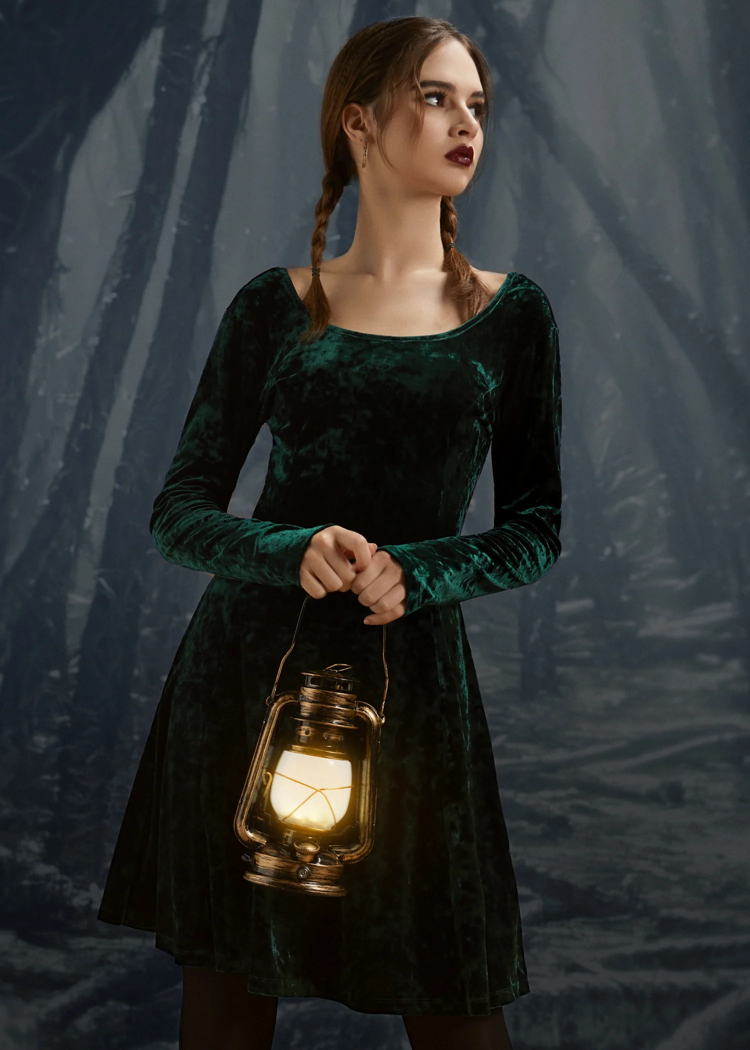 Retro Radiance Fit & Flare Dress - Image 6