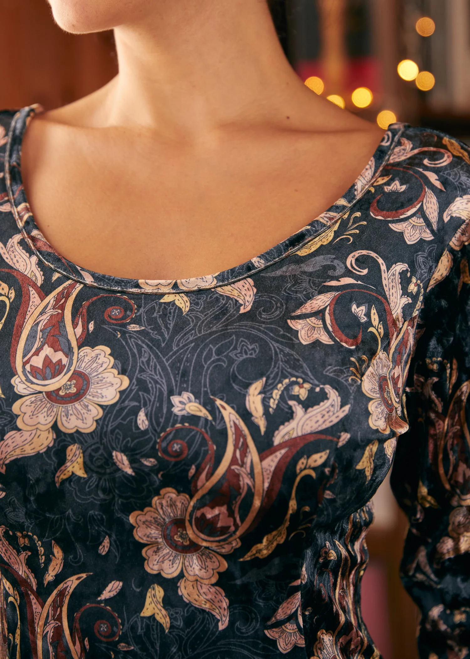 Retro Radiance Fit & Flare Dress - Image 2