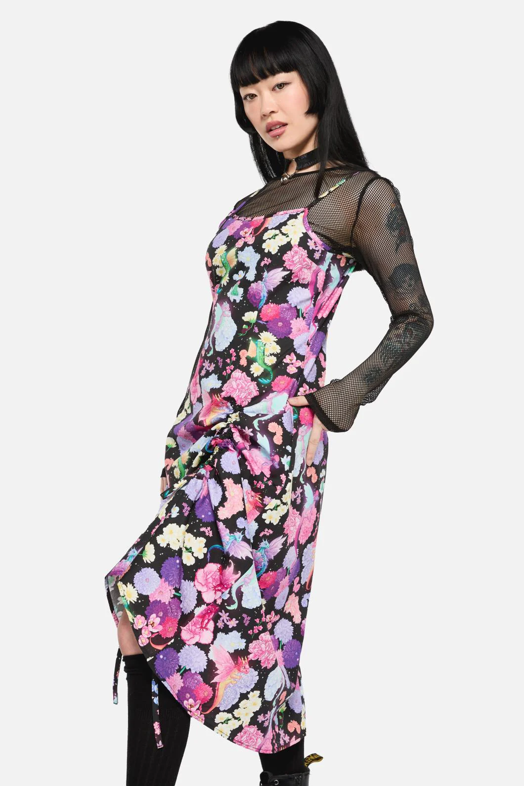 Dragons Grove Drawstring Slip Dress - Image 3