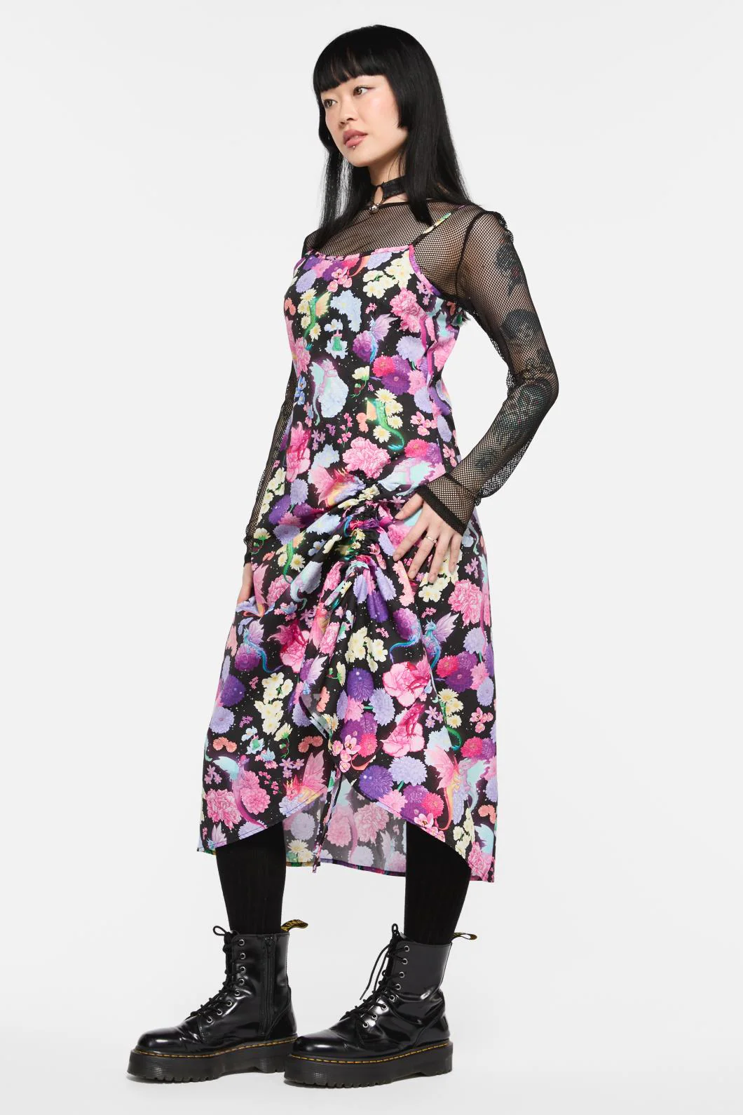 Dragons Grove Drawstring Slip Dress - Image 4