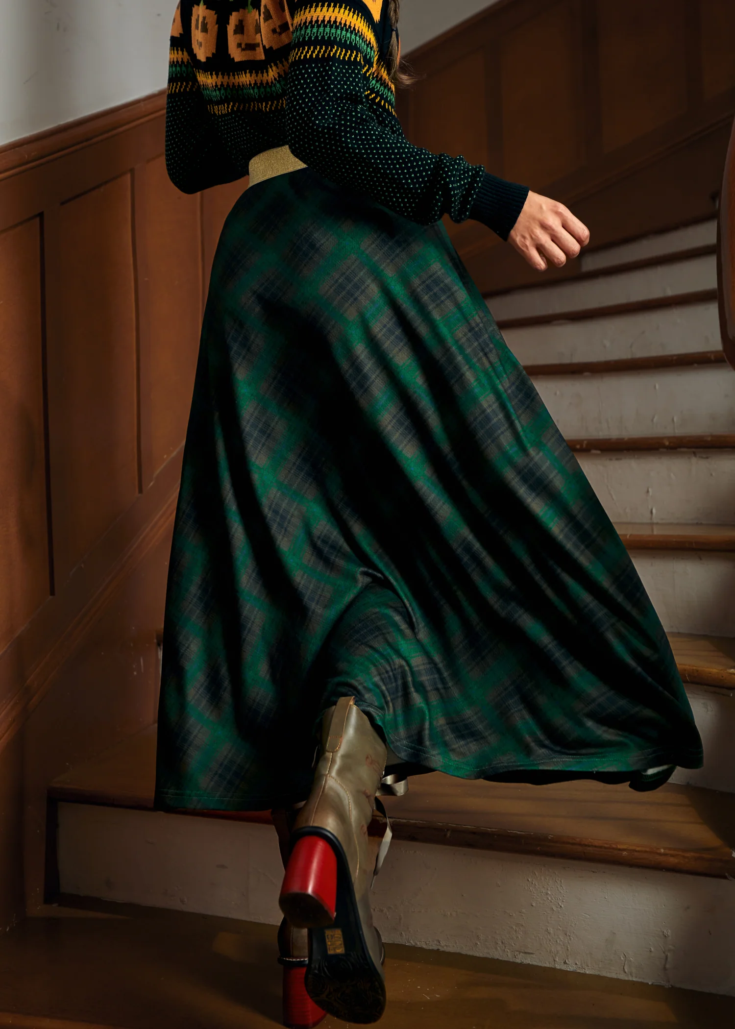 Golden Whispers Maxi Skirt - Image 3