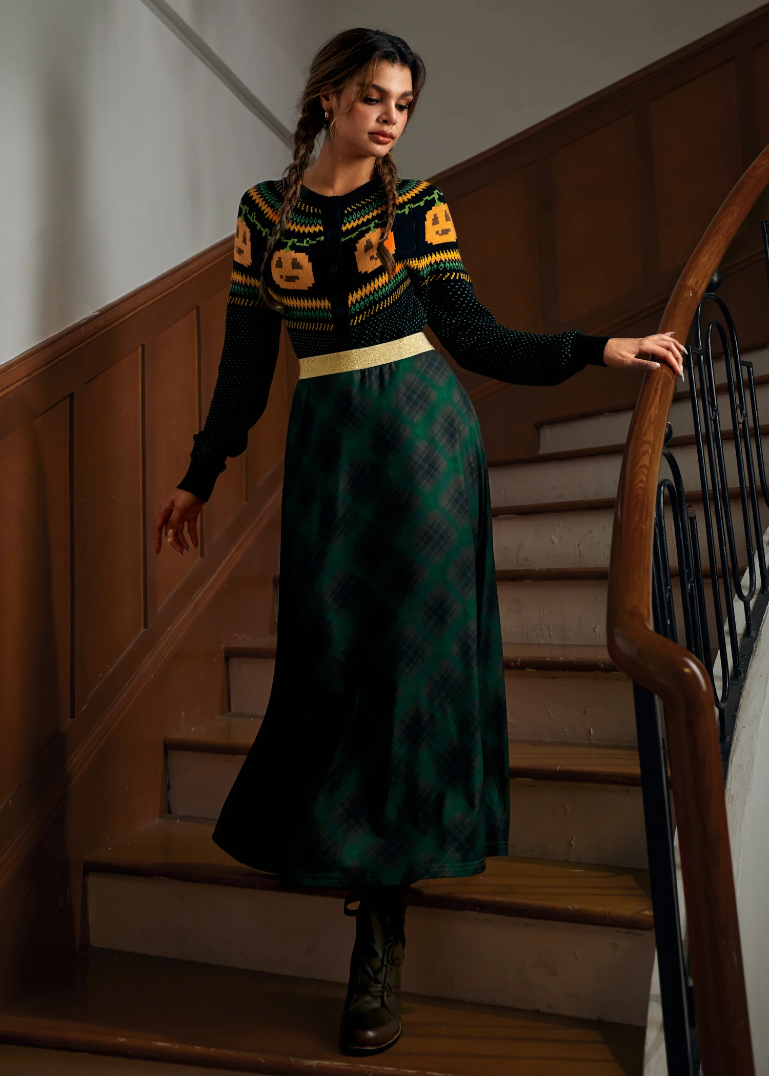 Golden Whispers Maxi Skirt - Image 5