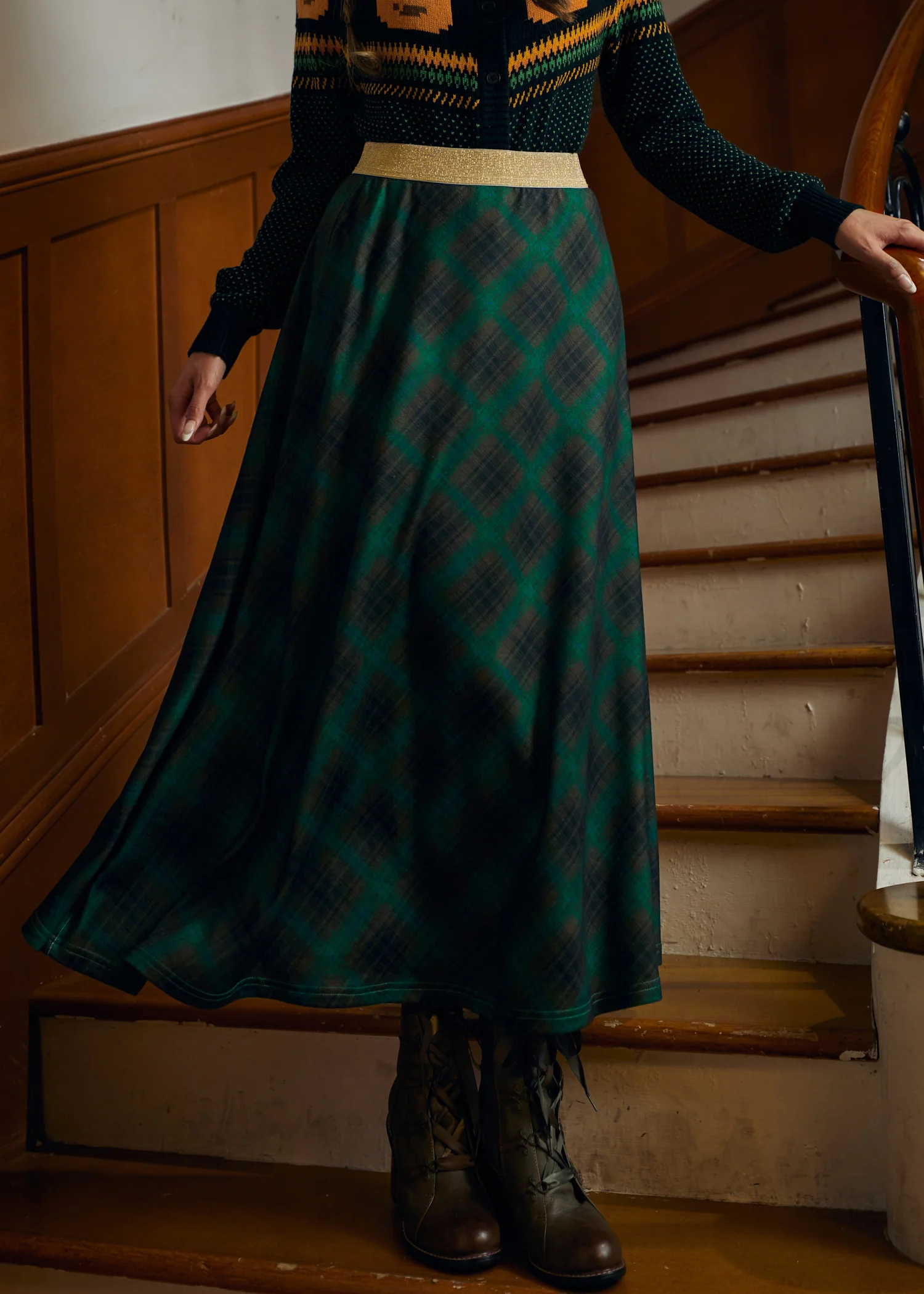 Golden Whispers Maxi Skirt - Image 7