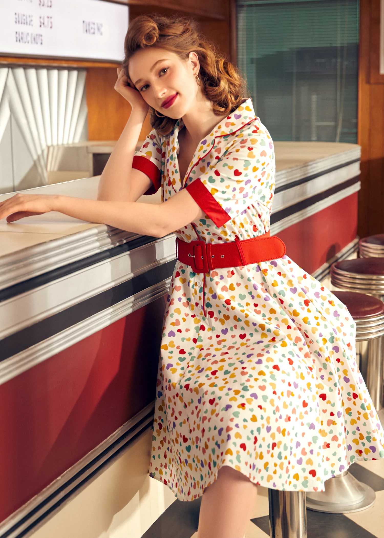 Elegant Epoch Belted Shirtdress - Image 4