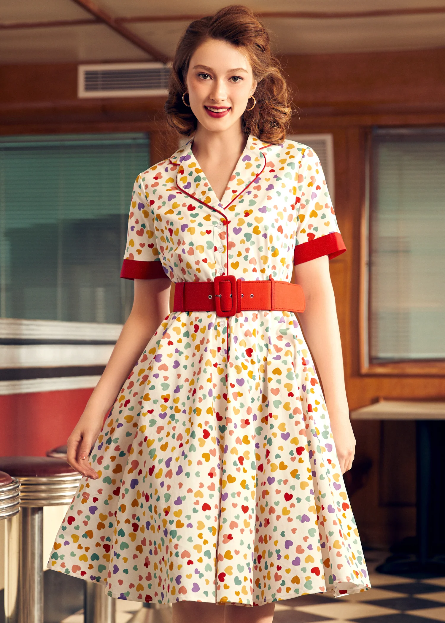 Elegant Epoch Belted Shirtdress - Image 5