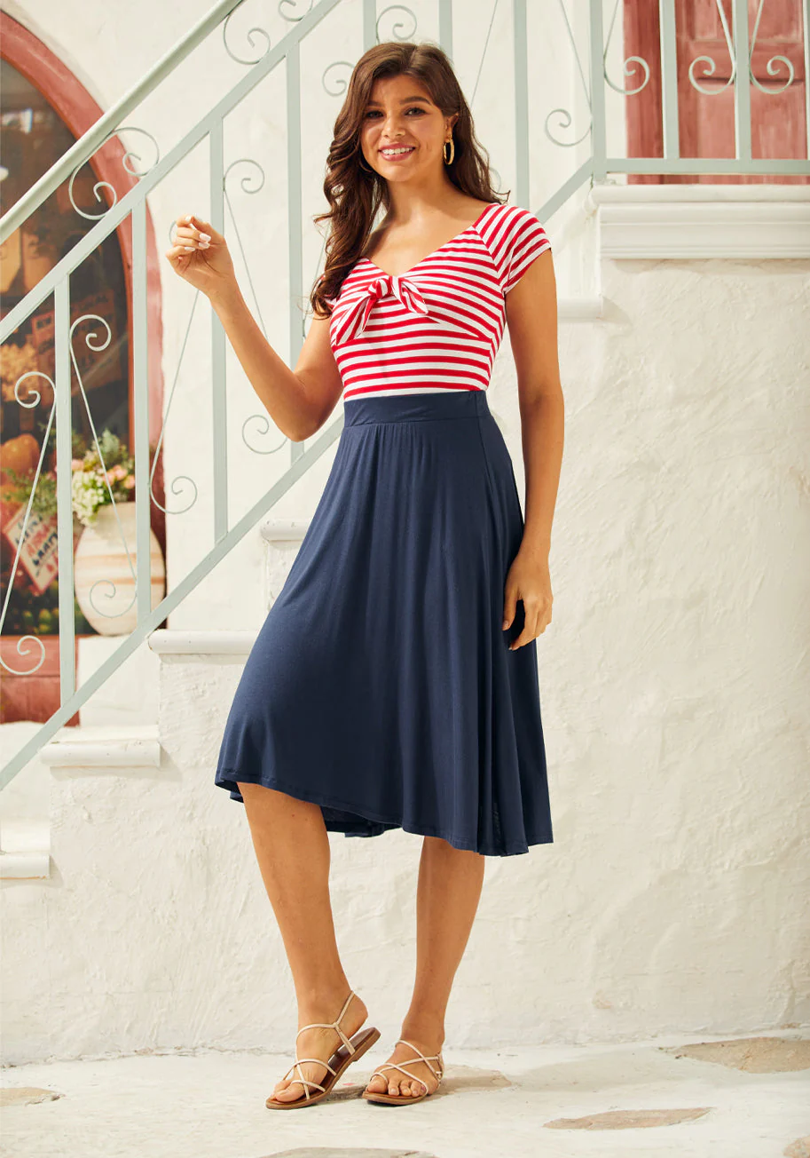Excellence Attained Knit A-Line Skirt - Image 8