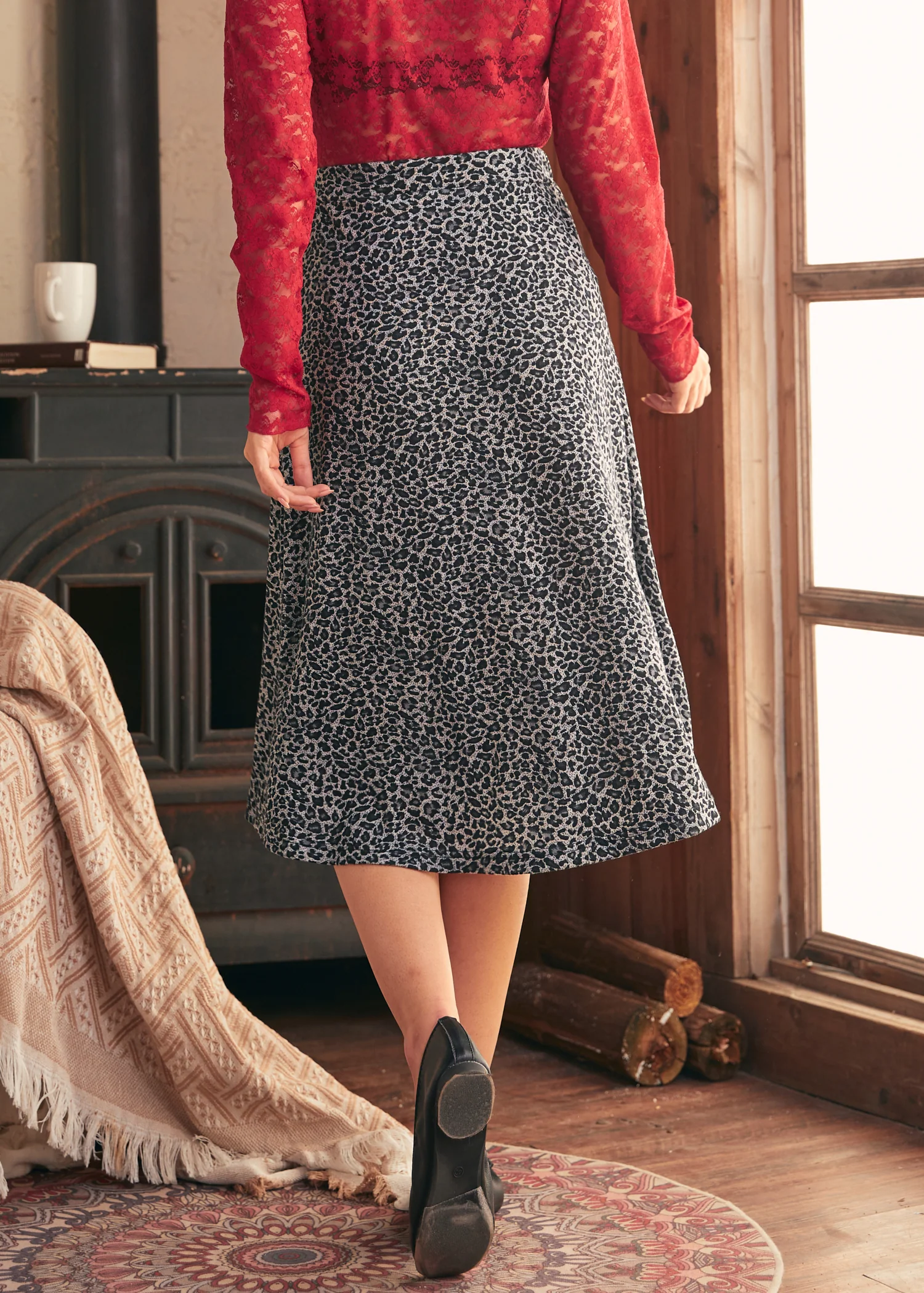 Excellence Attained Knit Midi Skirt - Image 4