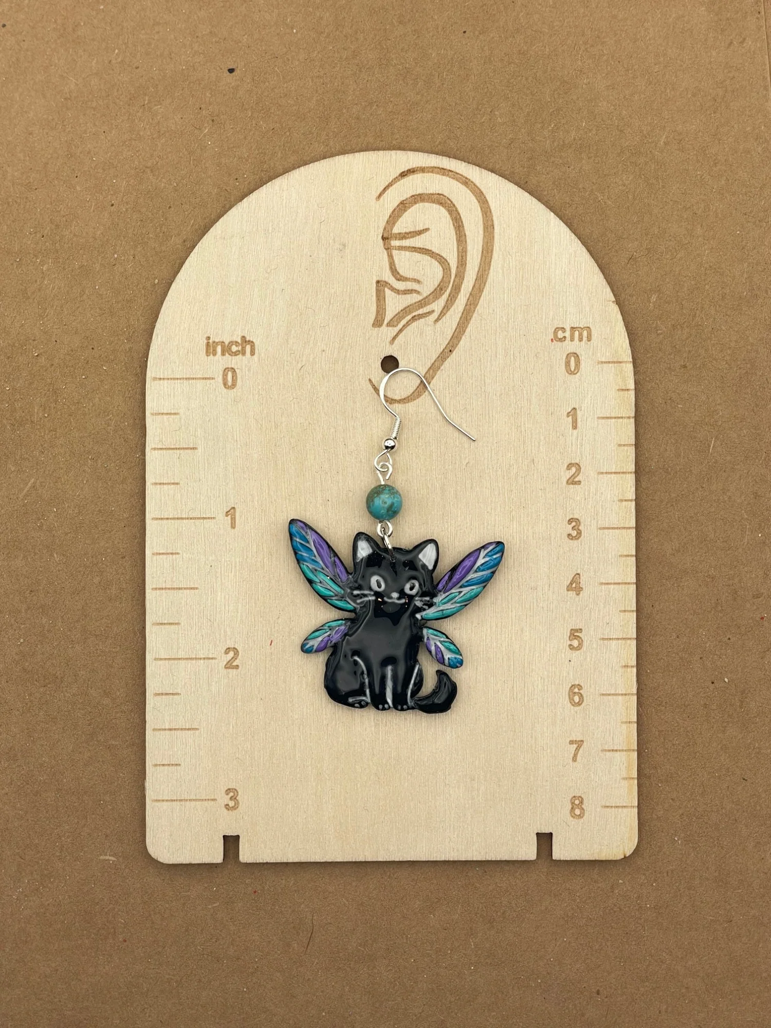 Fairy Cat Dangle Earrings - Image 2