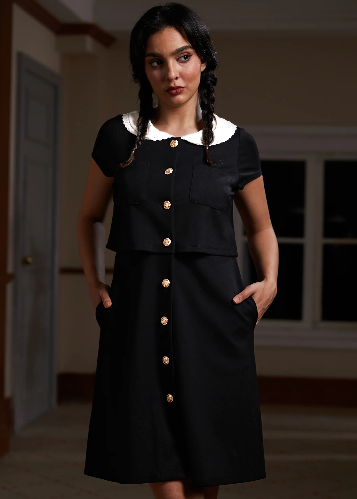 Falling for the Fall Equinox Collared Dress - Image 2
