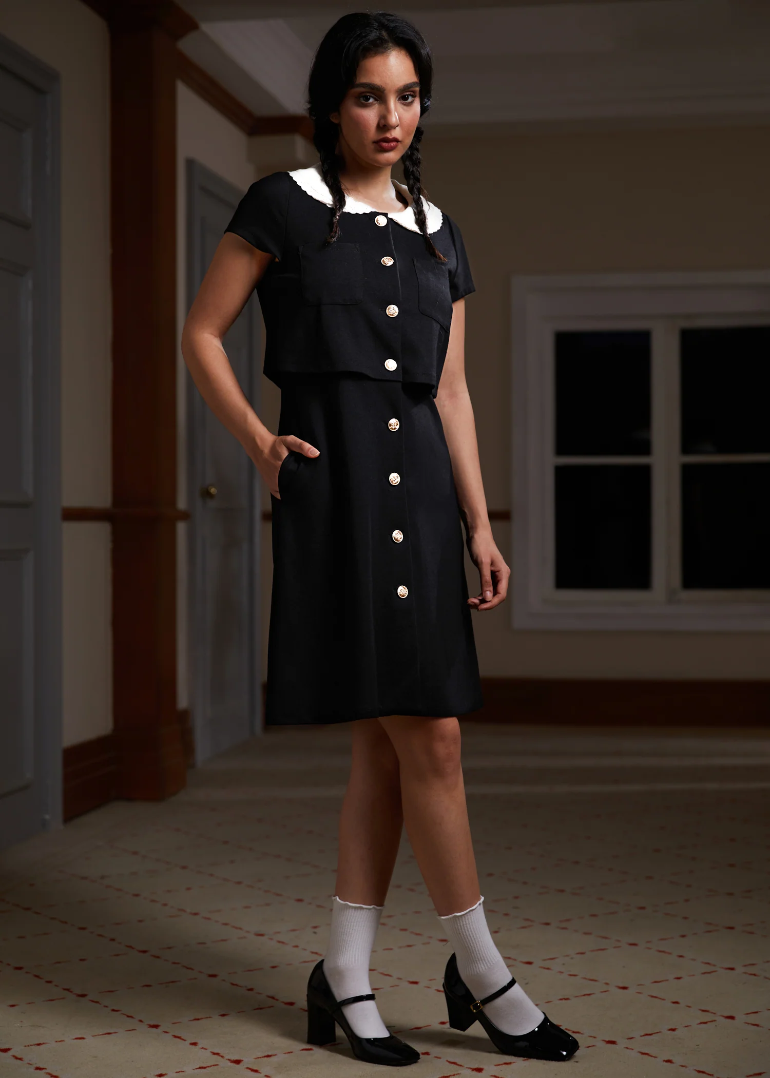 Falling for the Fall Equinox Collared Dress - Image 3