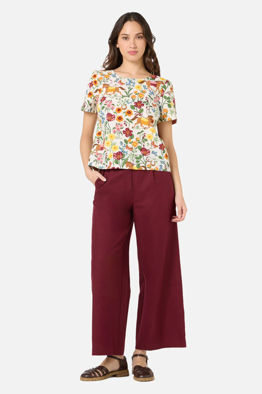 Fancy Horses Short Sleeve Top - Image 3