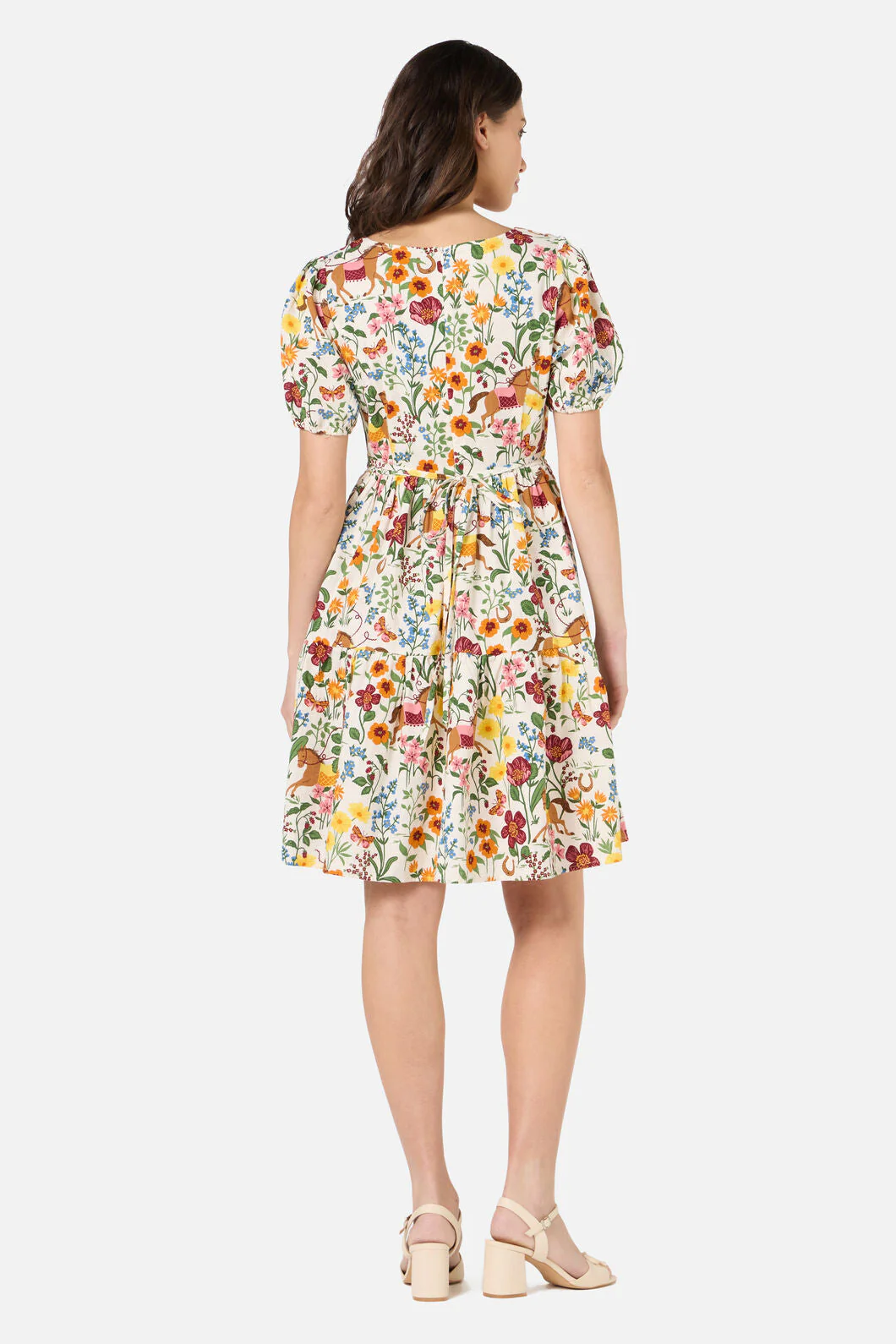 Fancy Horses Tiered Mini Dress - Image 3