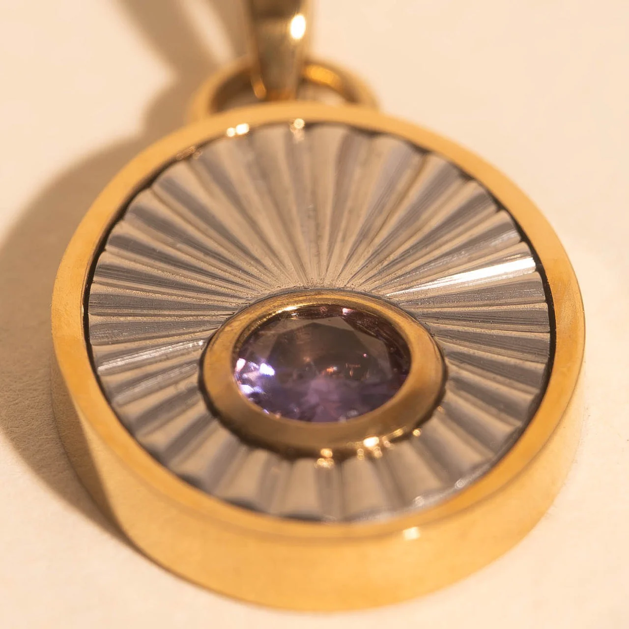 February Birthstone Necklace Charm - Image 3