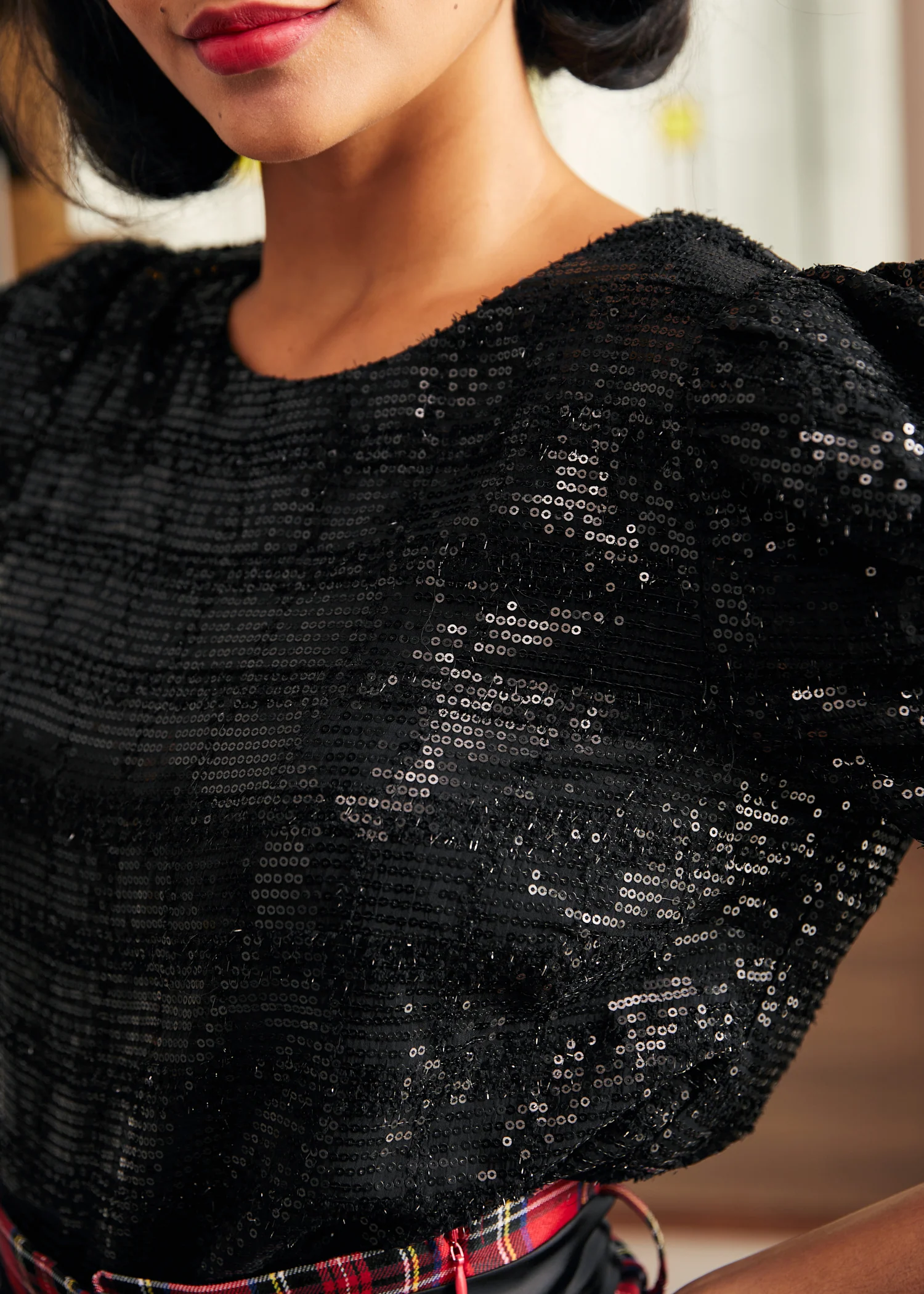 Festive Frolic Bubble Sleeve Crew - Image 2