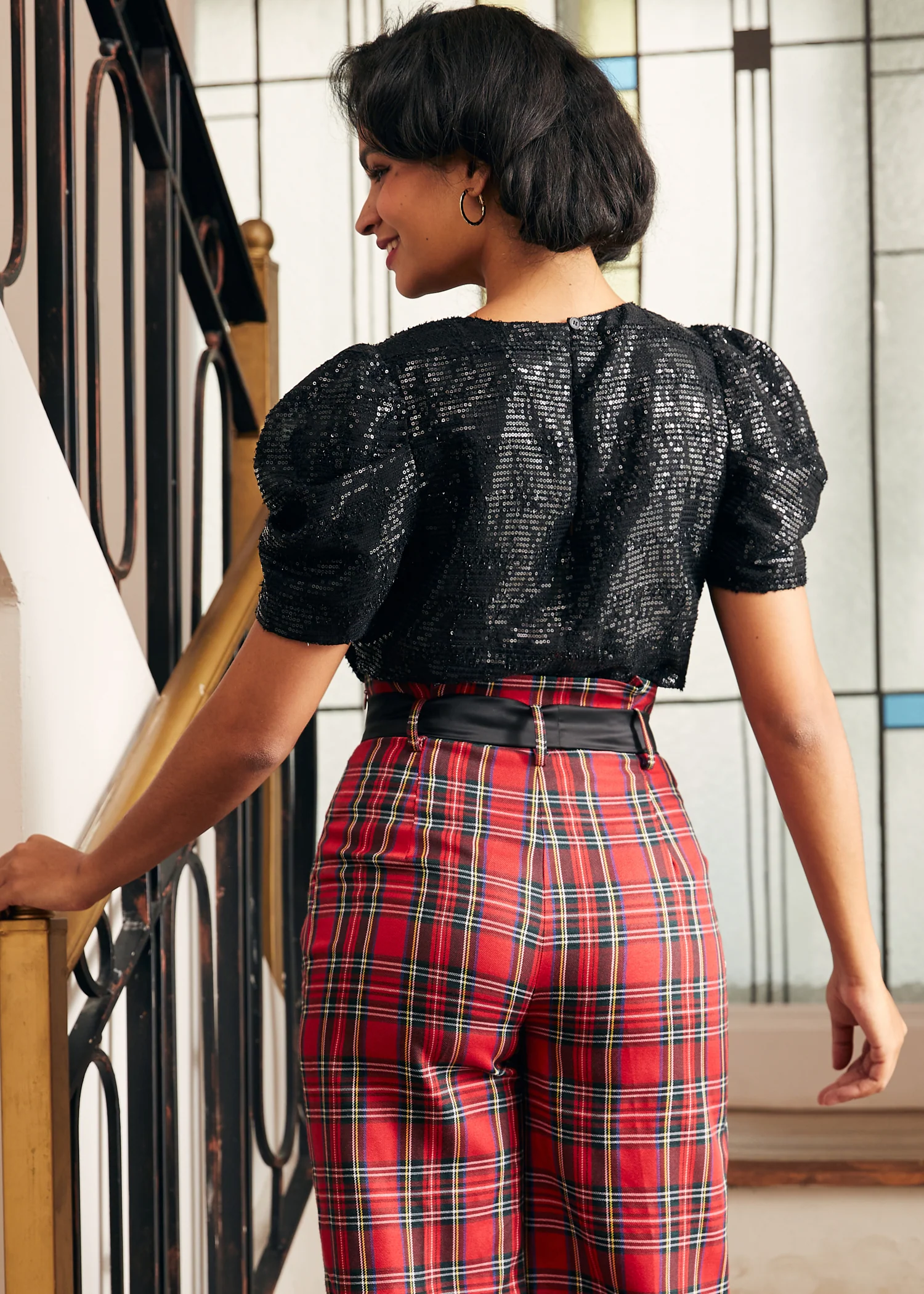 Festive Frolic Bubble Sleeve Crew - Image 6