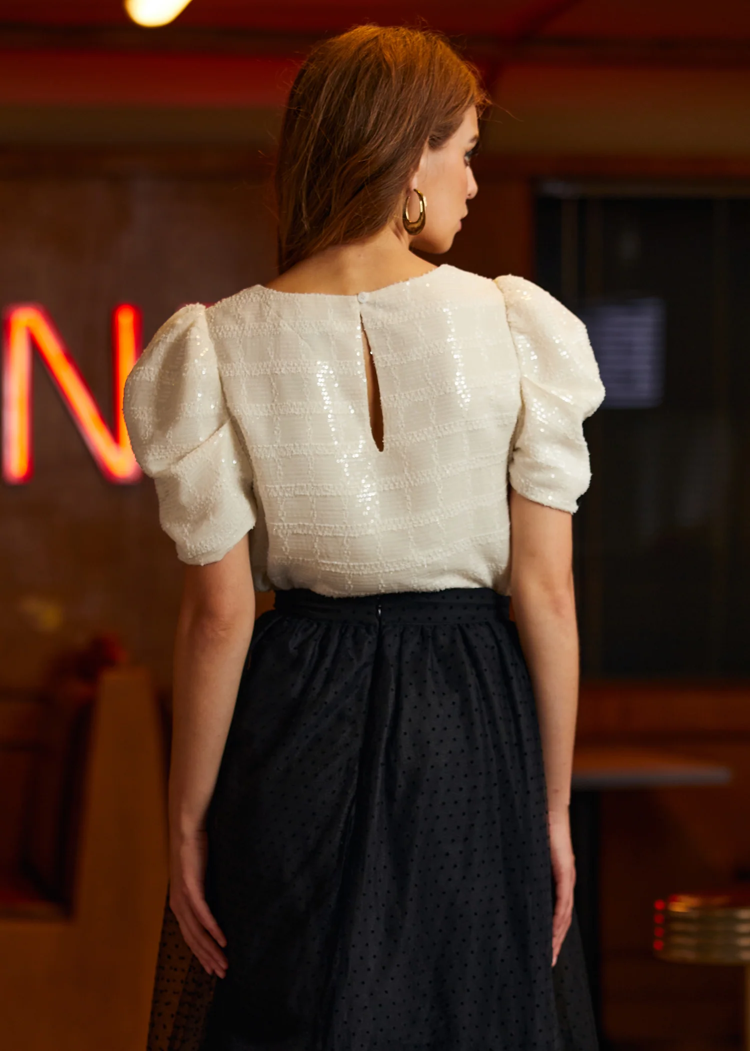 Festive Frolic Bubble Sleeve Crew - Image 8