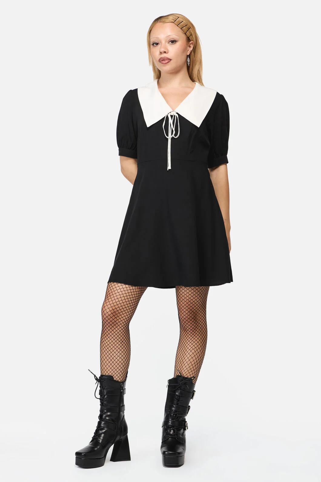 Fiona Contrast Collar Dress - Image 4