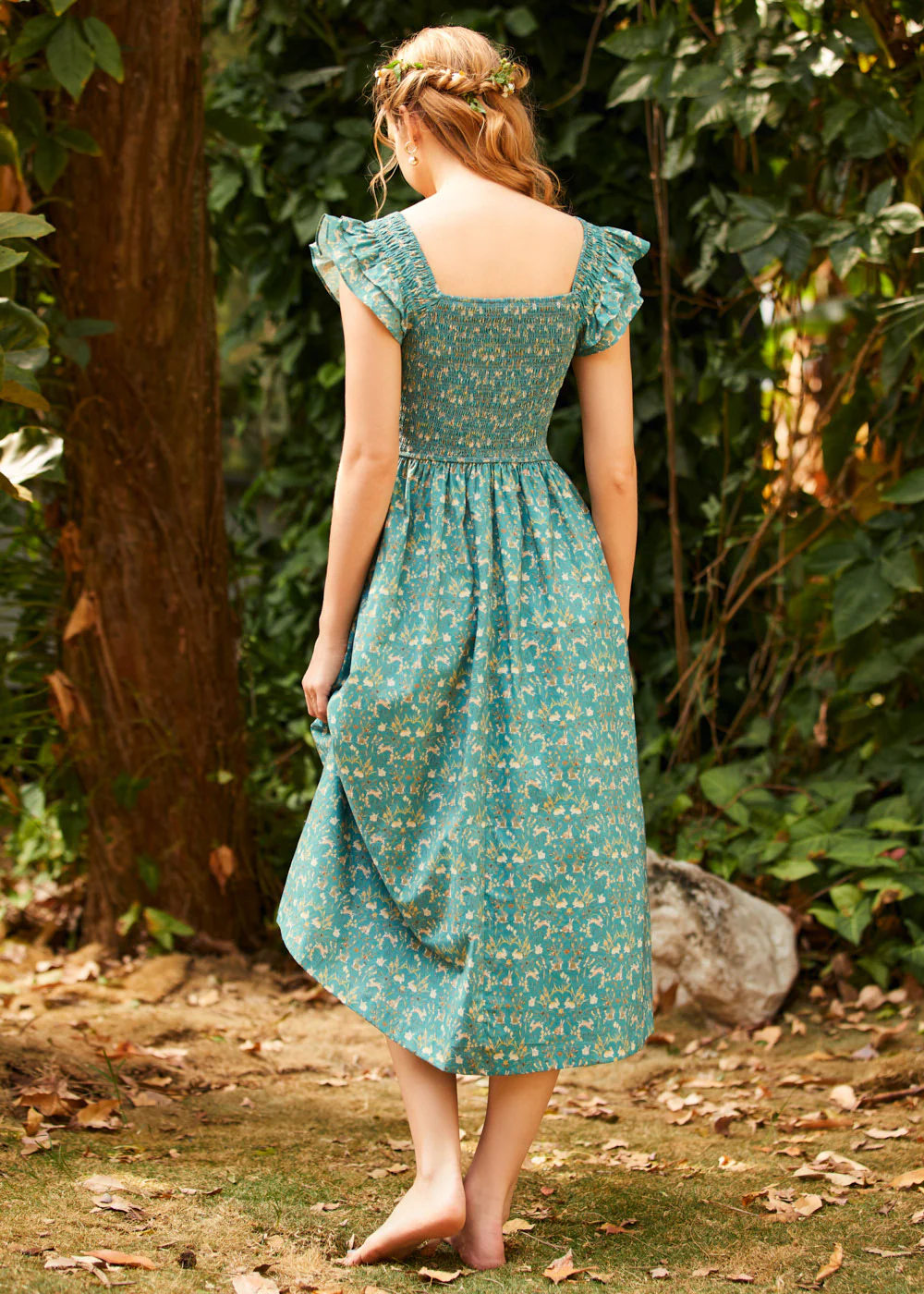 Flair and Square Babydoll Dress - Image 5