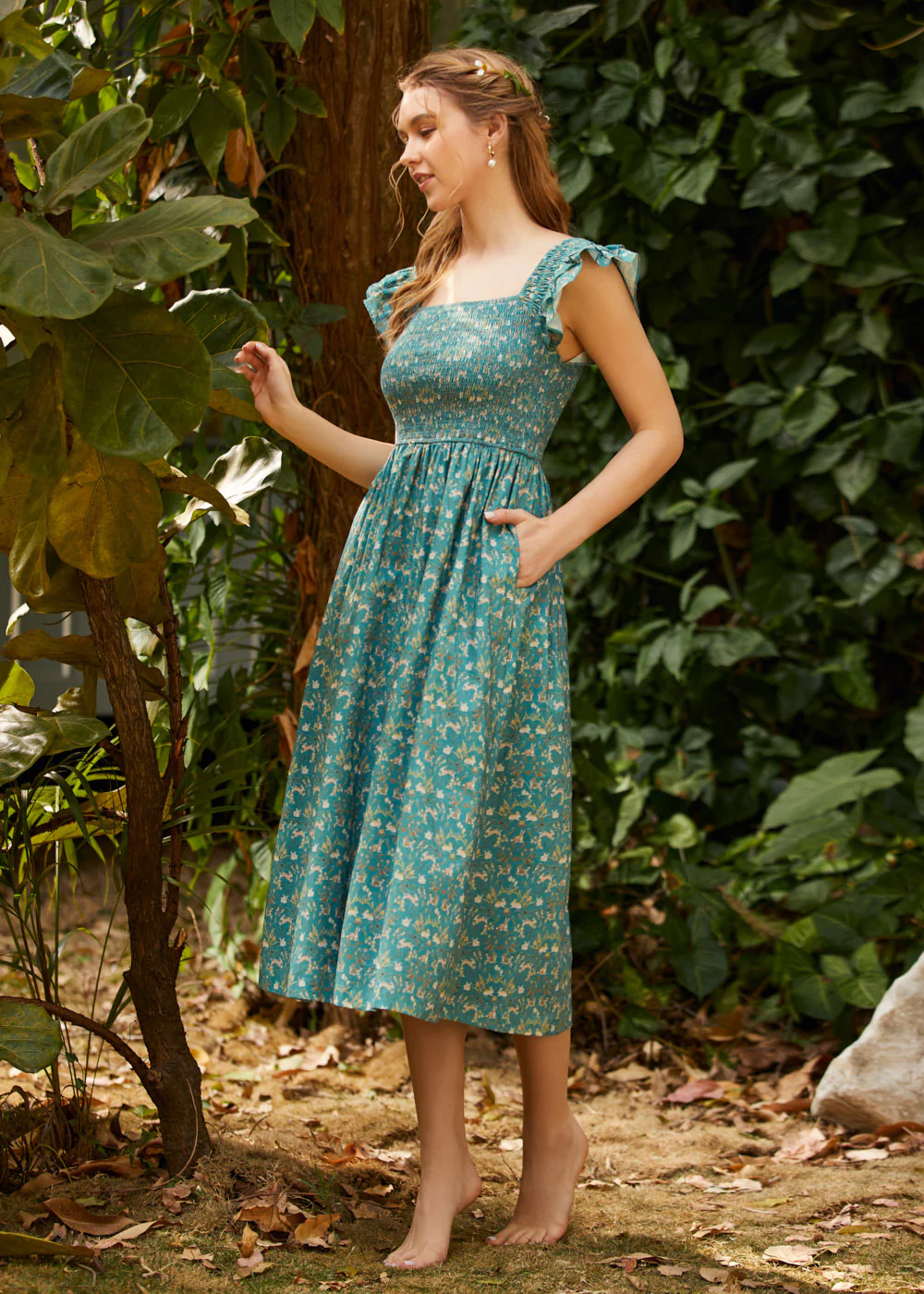 Flair and Square Babydoll Dress - Image 6