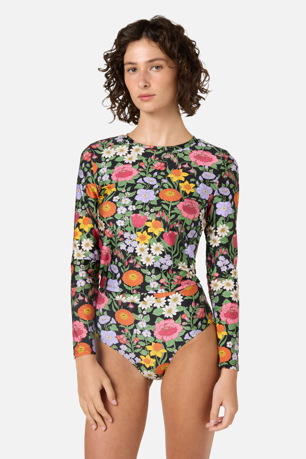 Floral Field Rashie Swim Top - Image 3