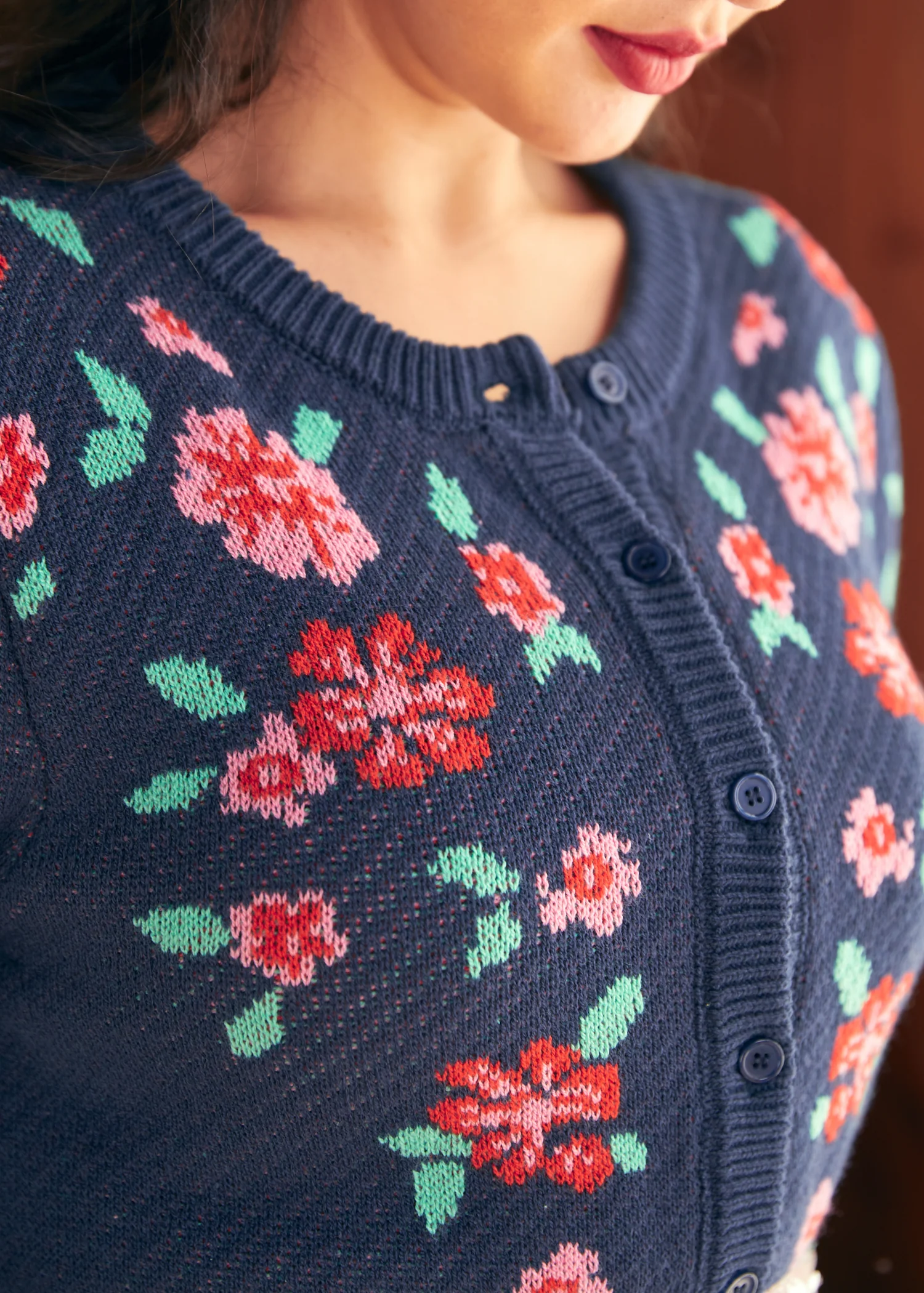Timeless Tapestry Jacquard Cardigan - Image 2