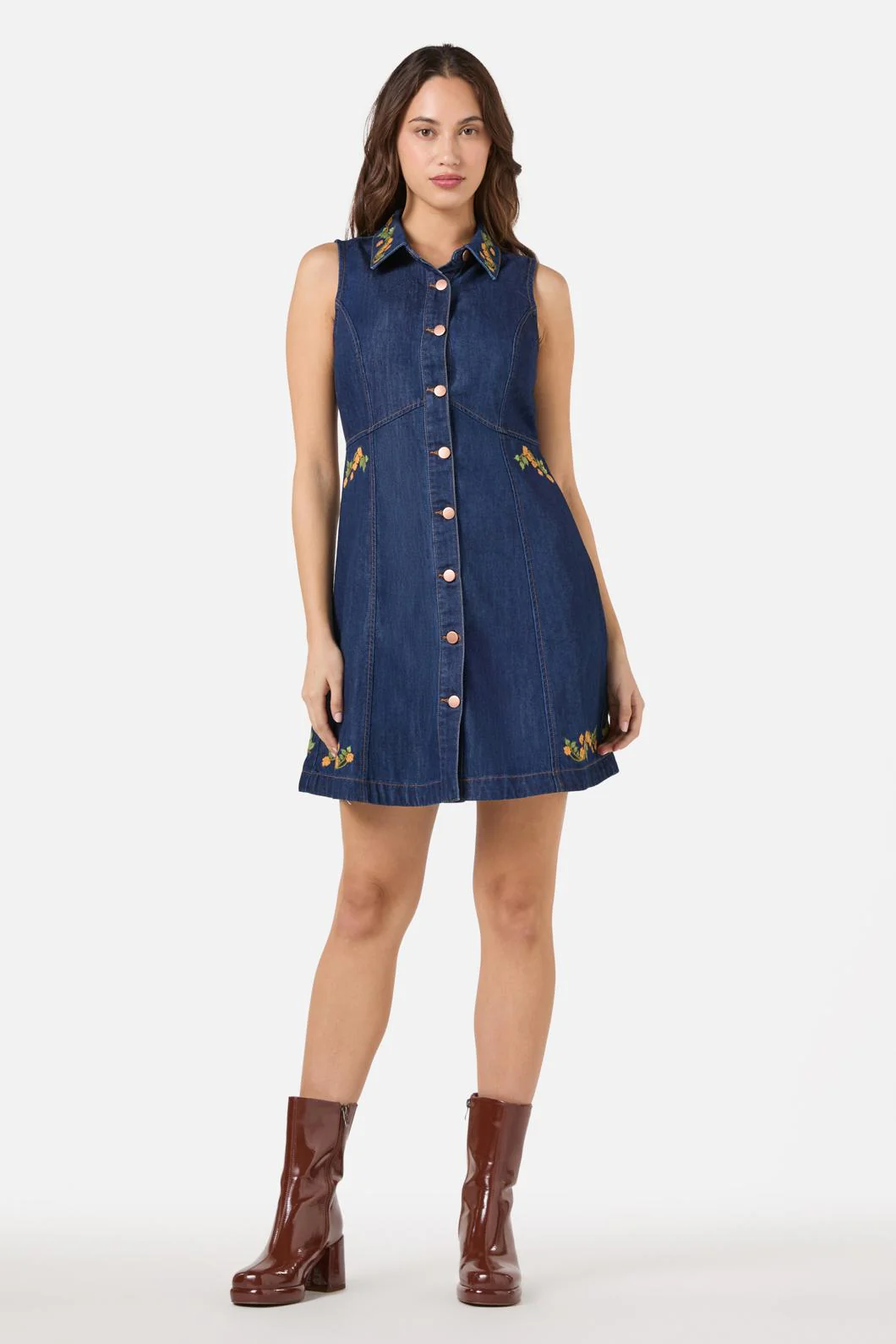 Flower Child Embroidered Dress - Image 3