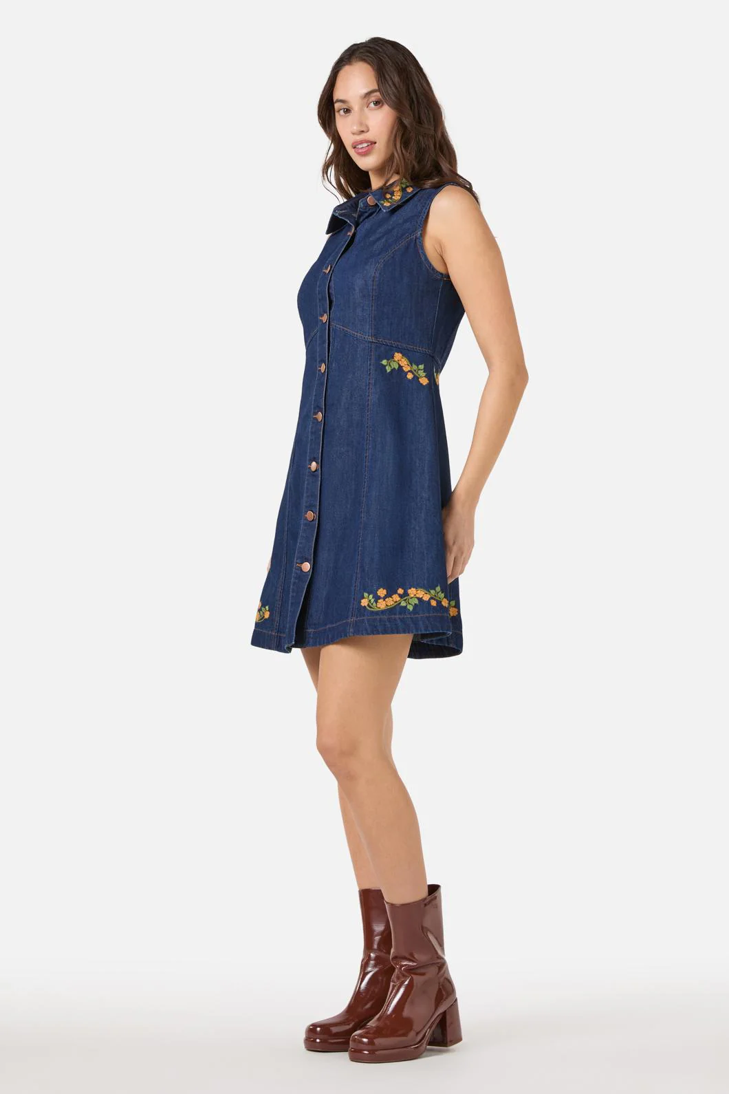 Flower Child Embroidered Dress - Image 4