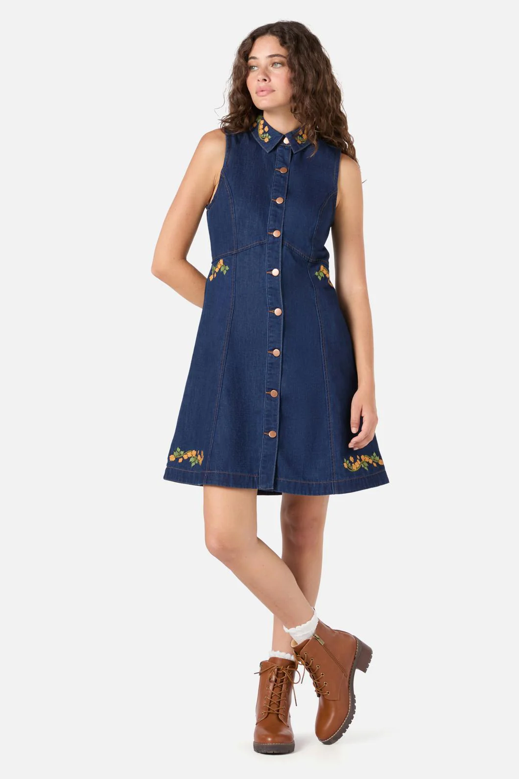 Flower Child Embroidered Dress - Image 7