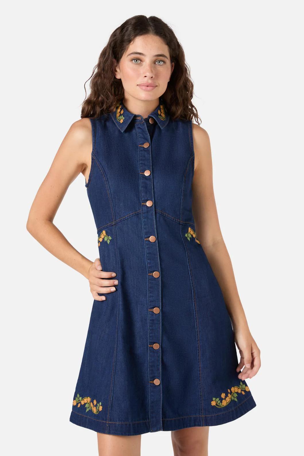 Flower Child Embroidered Dress - Image 8