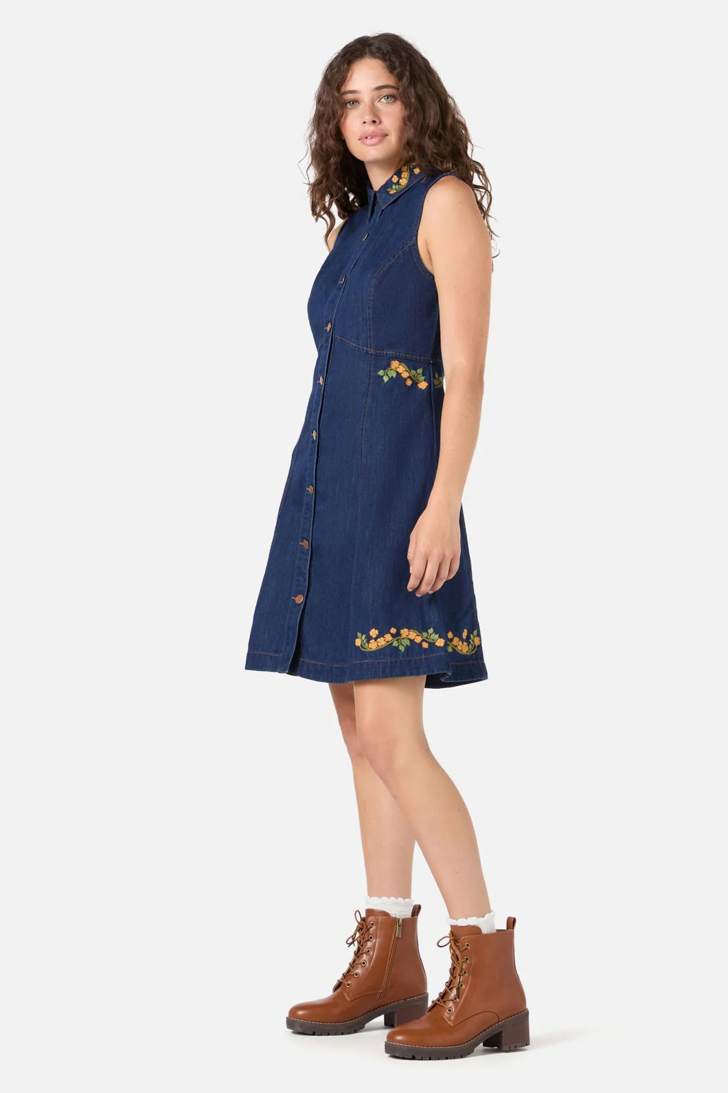 Flower Child Embroidered Dress - Image 9