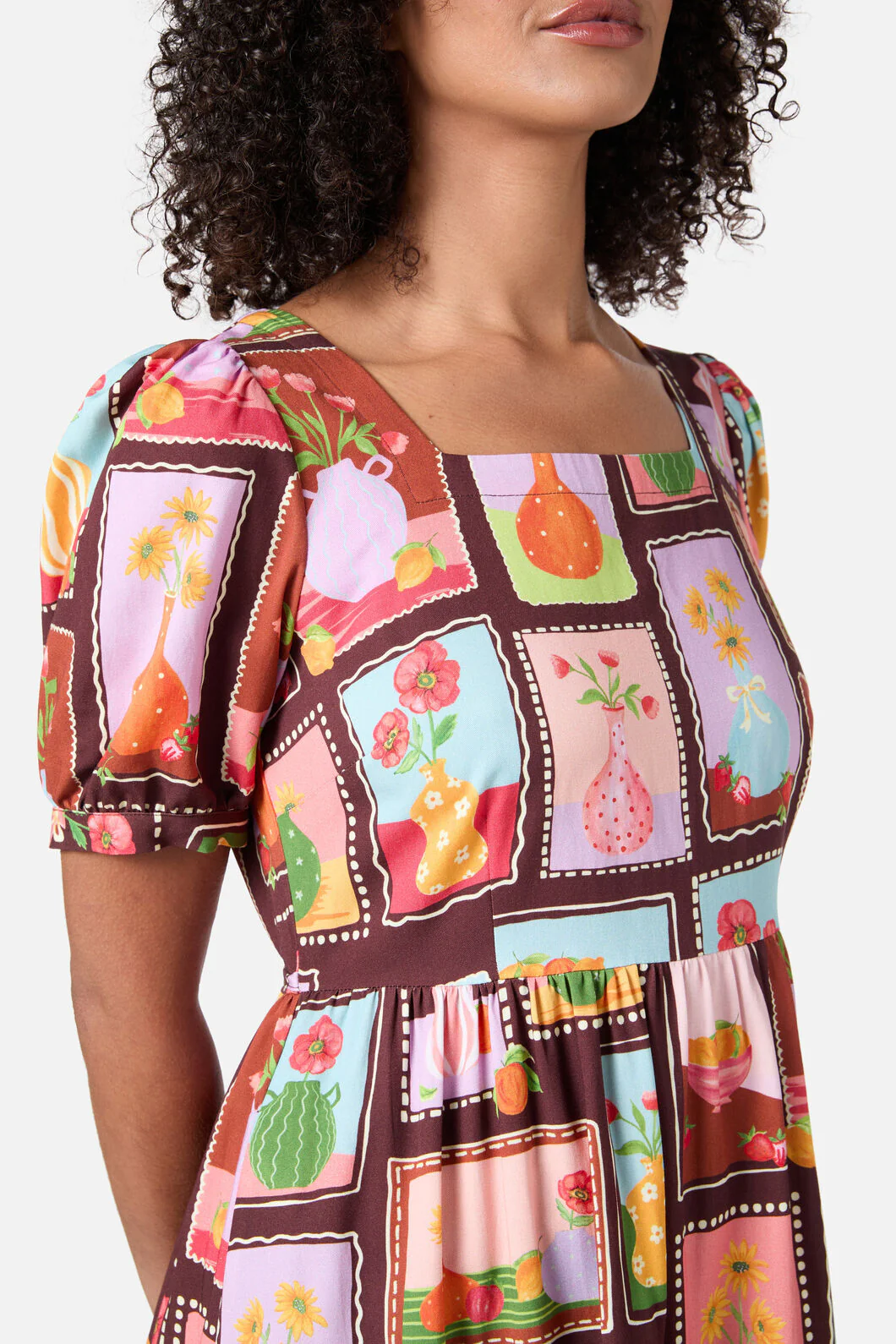 Flower Vases Midi Dress - Image 2