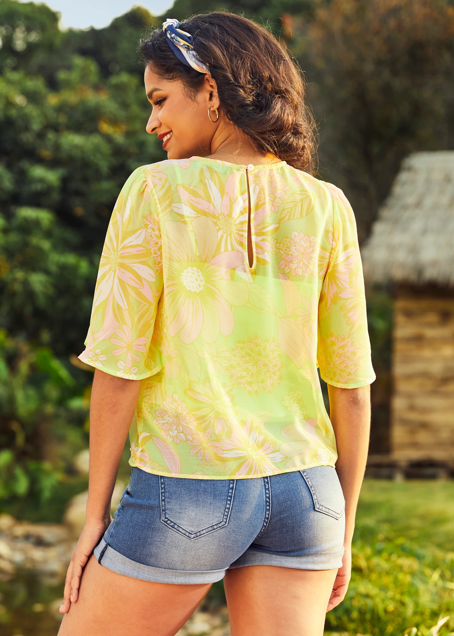 Fluttering Outta Sight Blouse (Final Sale) - Image 4