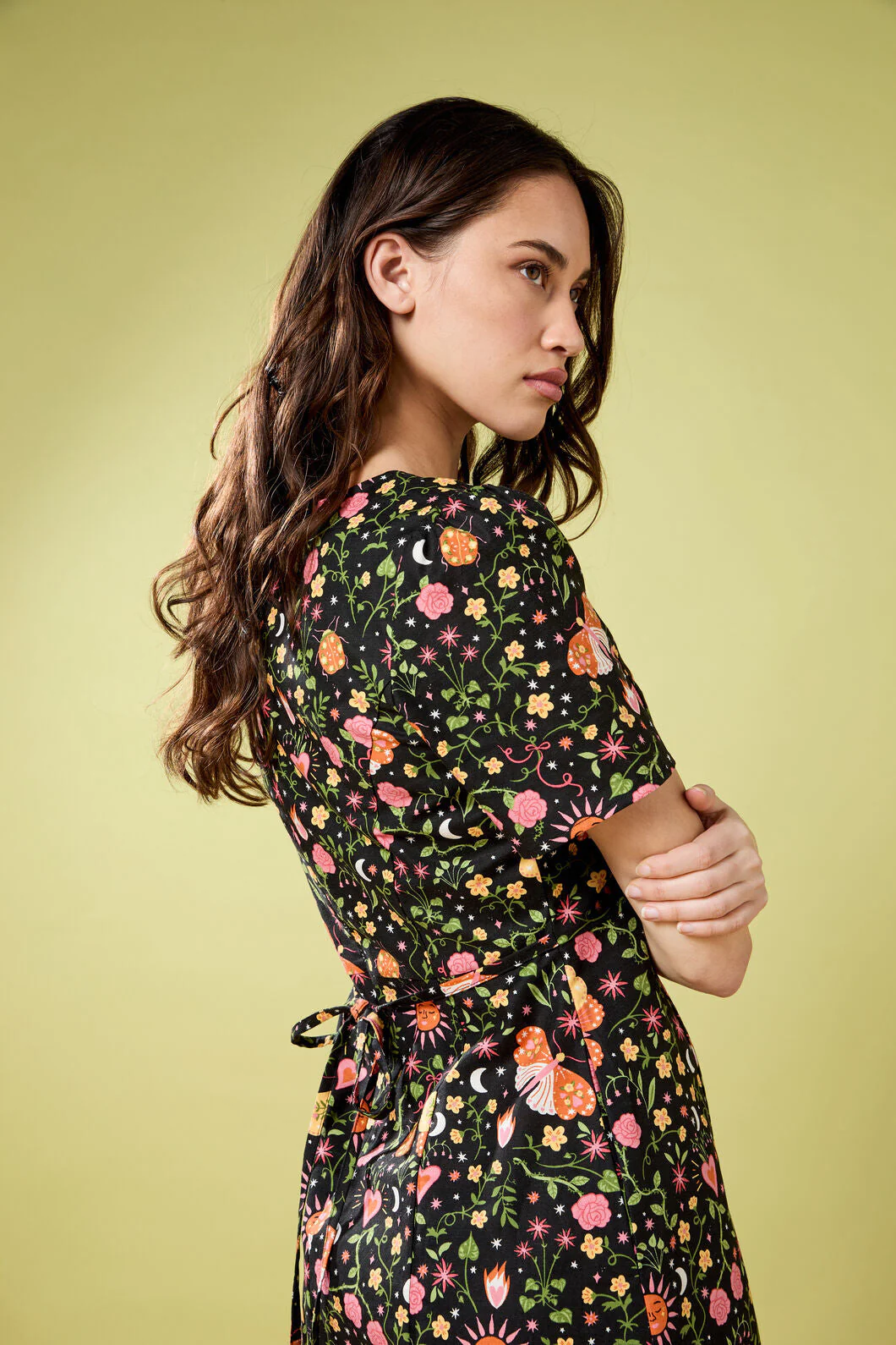 Folk Art Midi Dress - Image 3