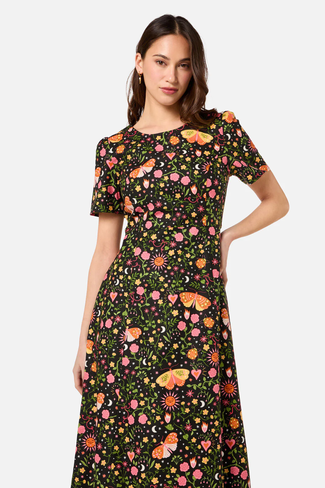 Folk Art Midi Dress - Image 6