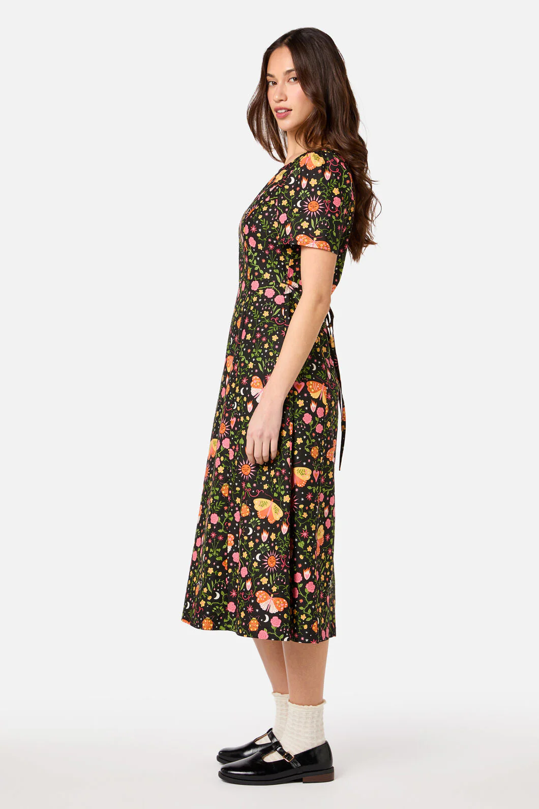 Folk Art Midi Dress - Image 7