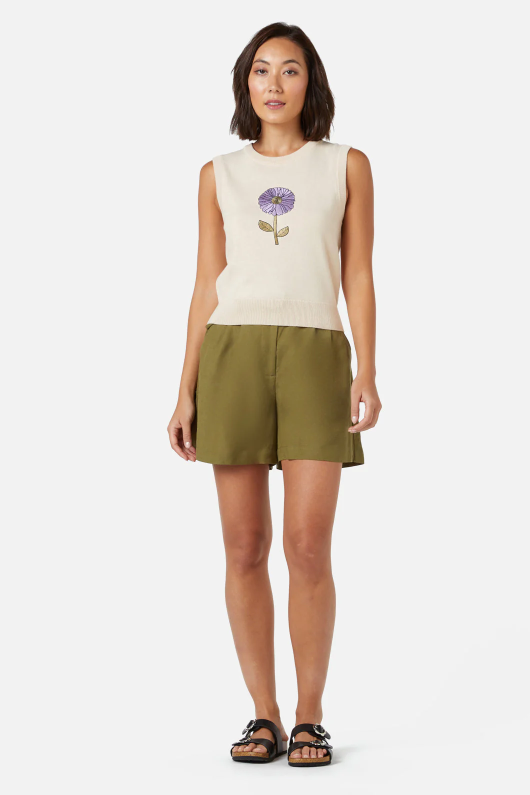 Fresh Blooms Embroidered Sweater Vest - Image 3