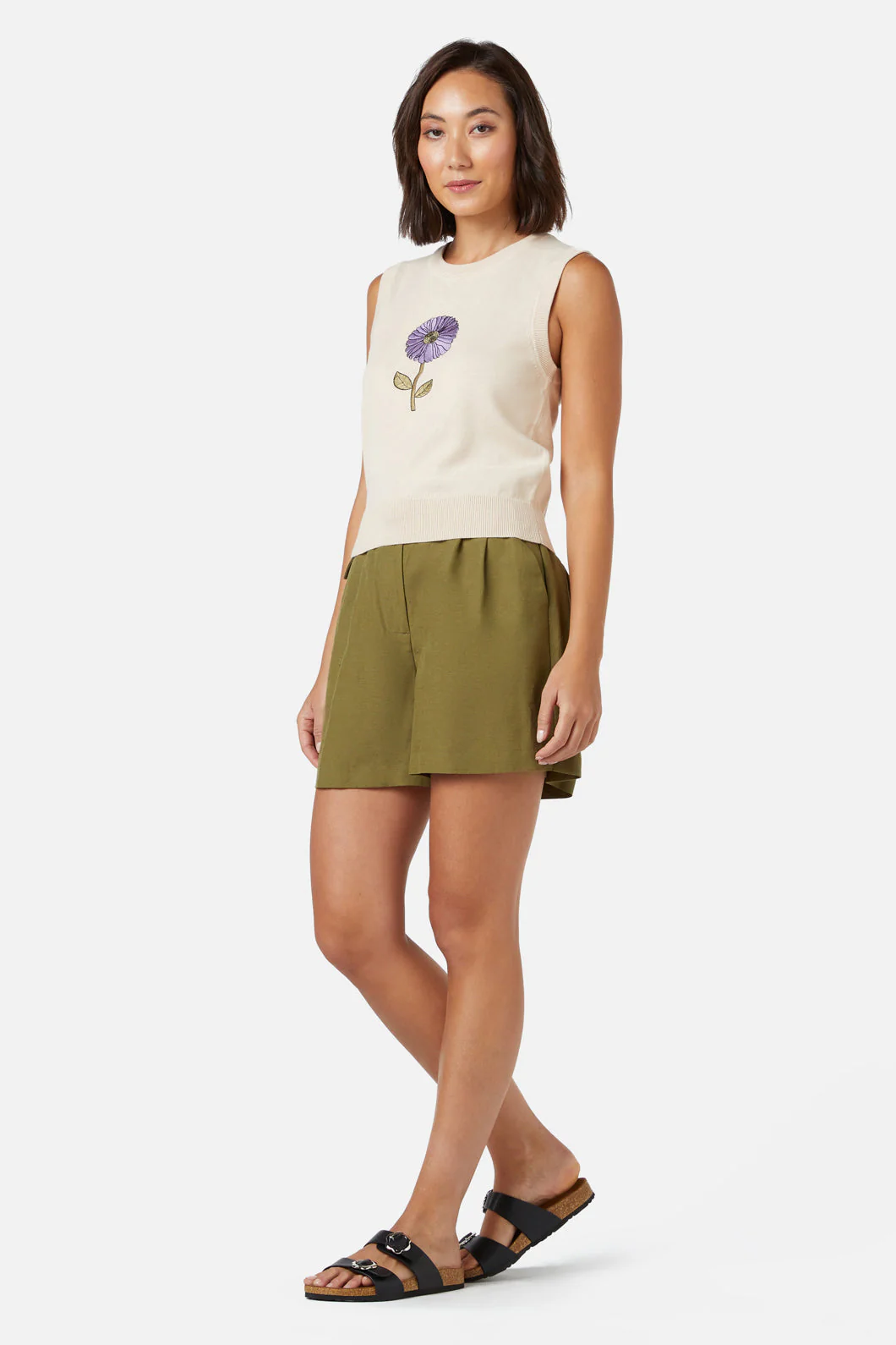 Fresh Blooms Embroidered Sweater Vest - Image 4