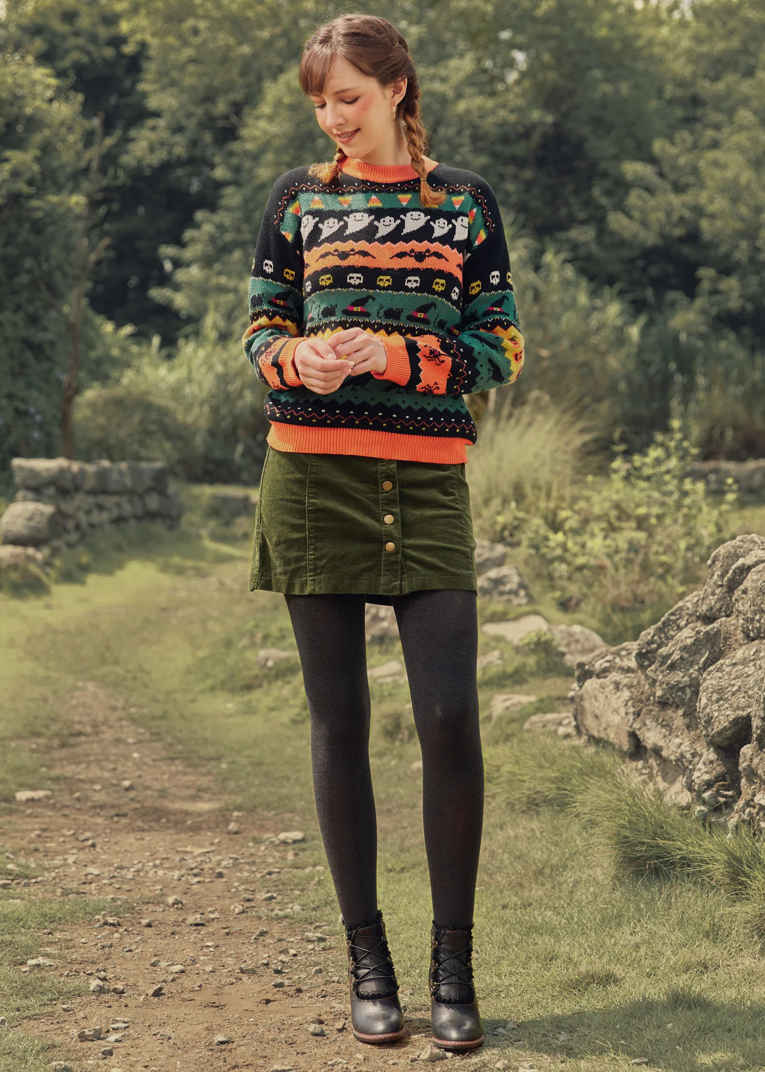 Fright Night Delight Fair Isle Sweater - Image 2