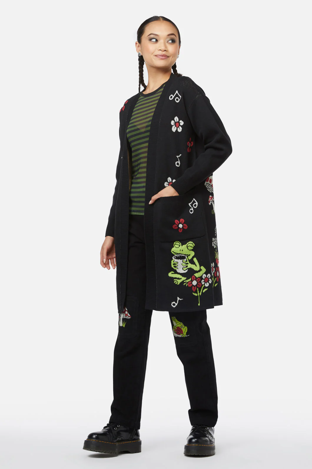 Froggy Picnic Cardigan