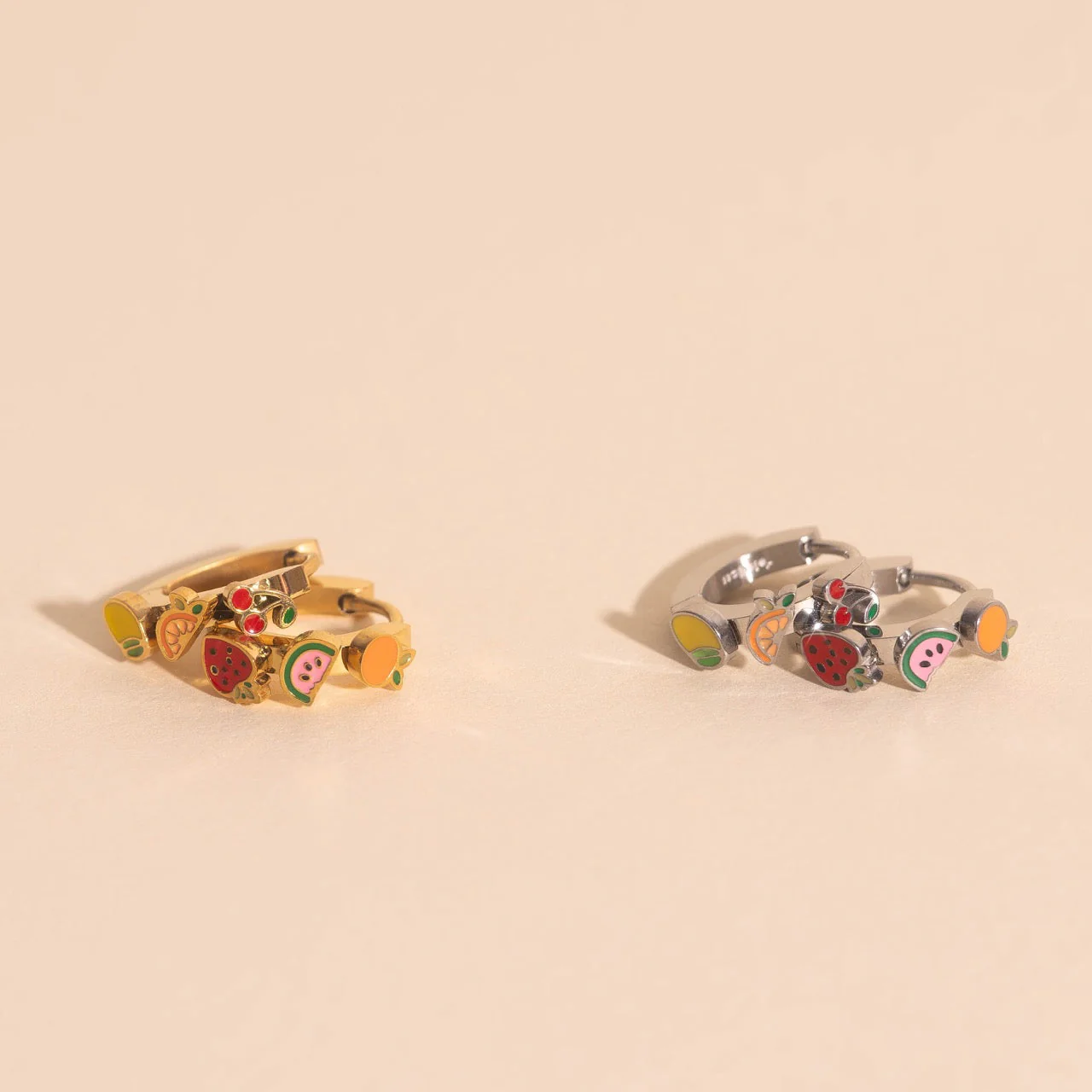 Fruit Loop 3D Huggie Hoop Earrings - Image 7