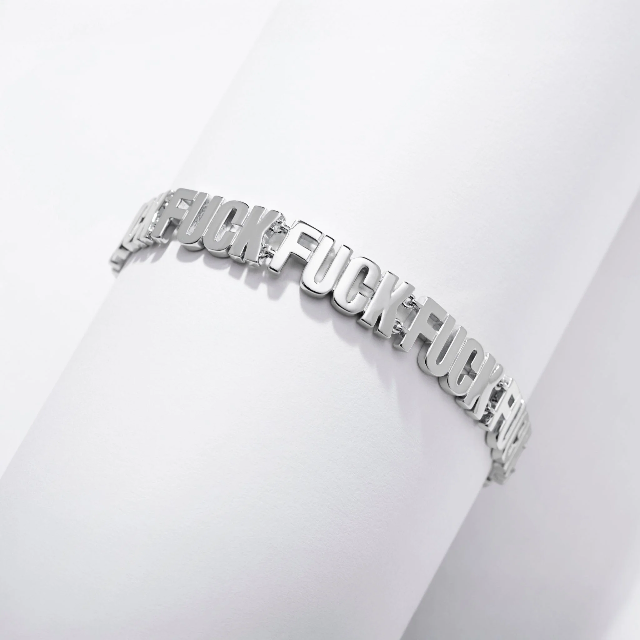 Fuck Fuck Fuck Chain Bracelet - Image 4