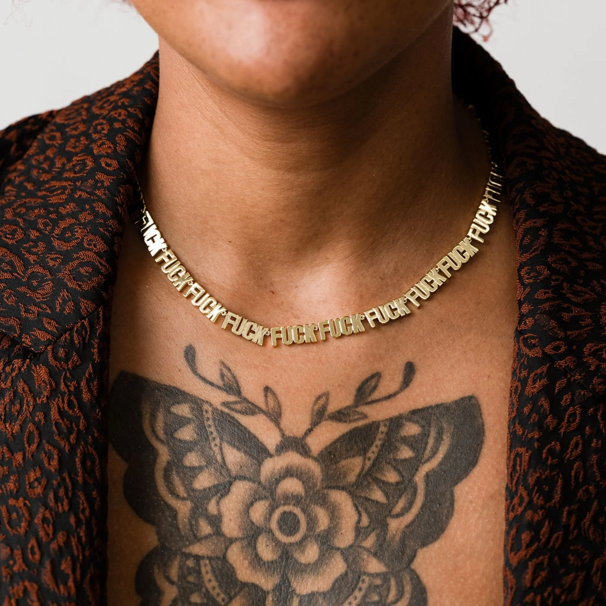Fuck Fuck Fuck Chain Necklace
