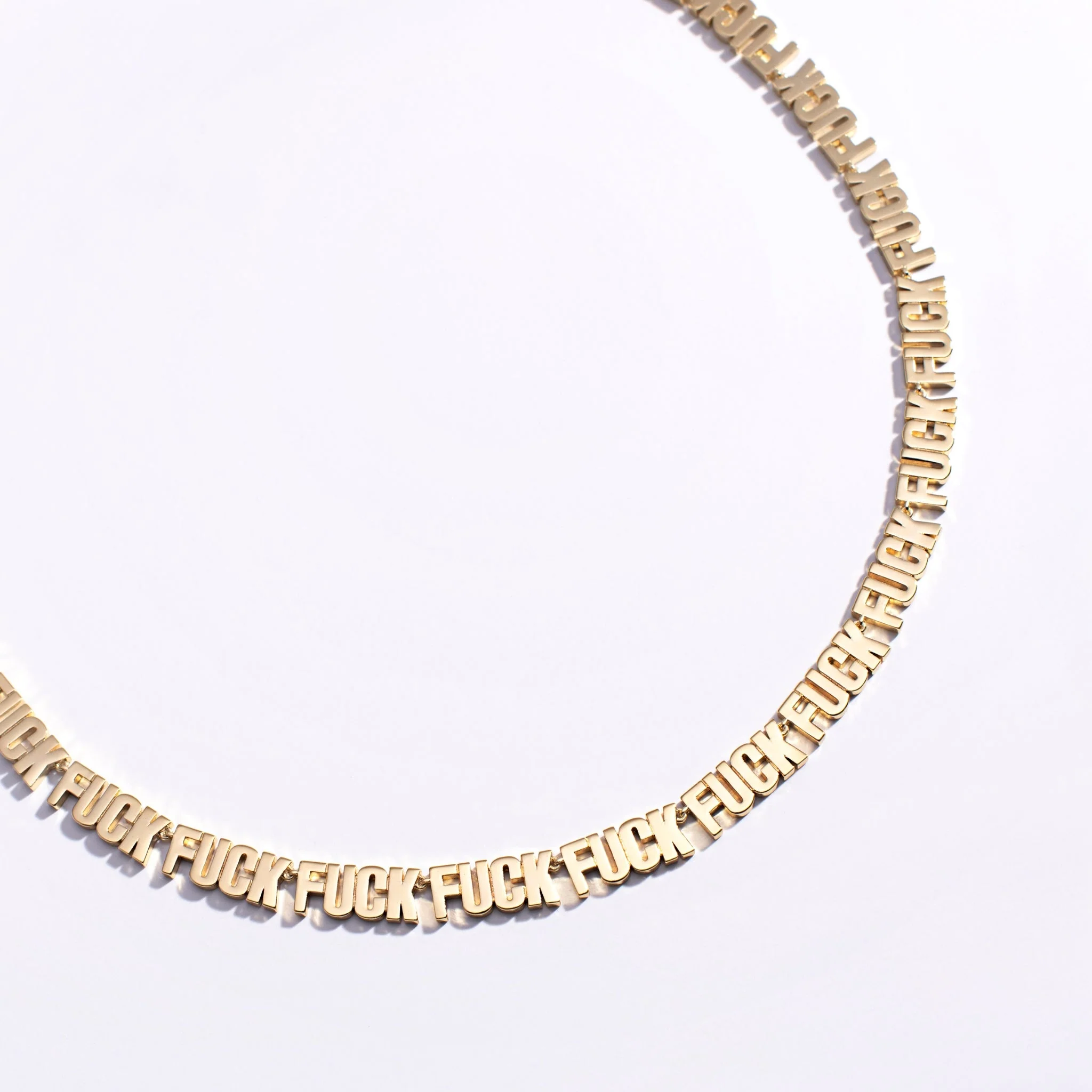 Fuck Fuck Fuck Chain Necklace - Image 3