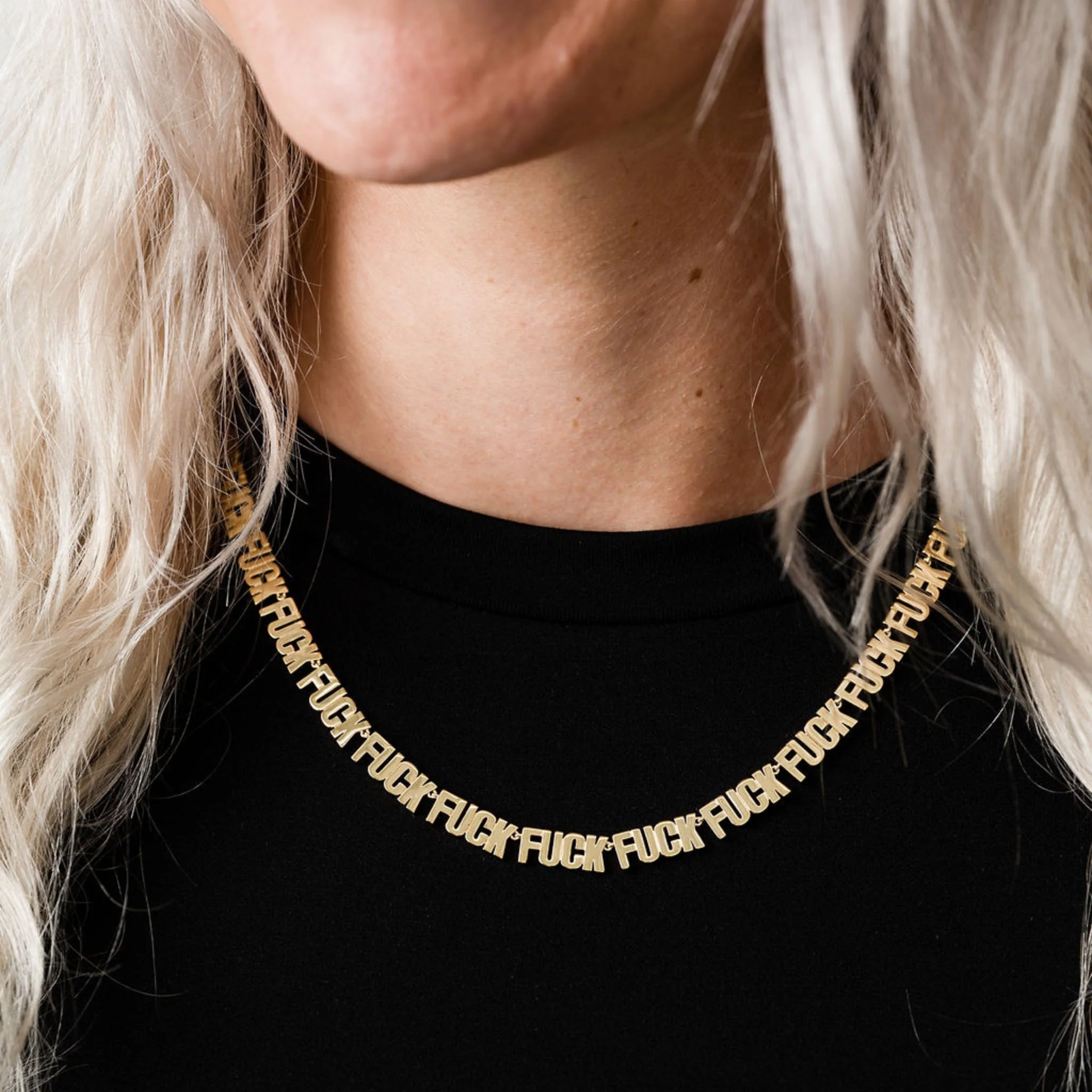 Fuck Fuck Fuck Chain Necklace - Image 5