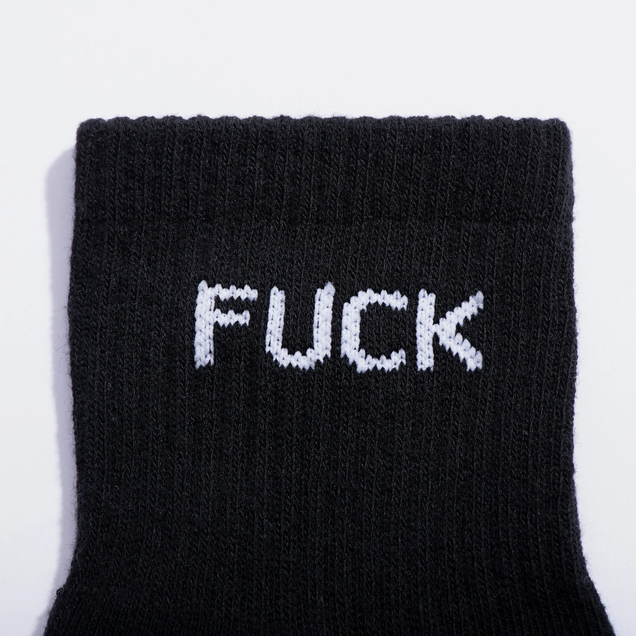 Fuck Quarter Crew Socks - Image 5