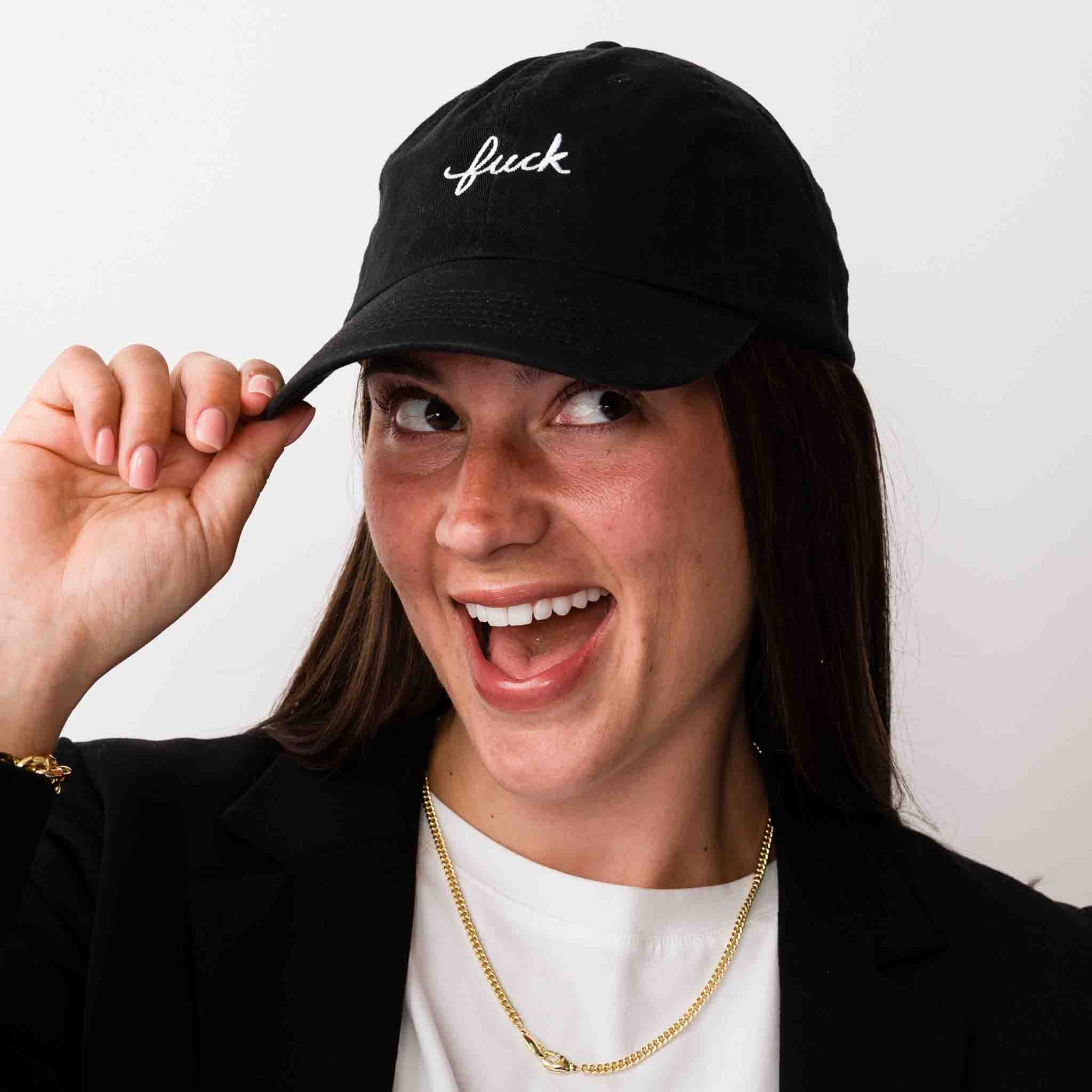 Fuck Script Baseball Hat - Image 2