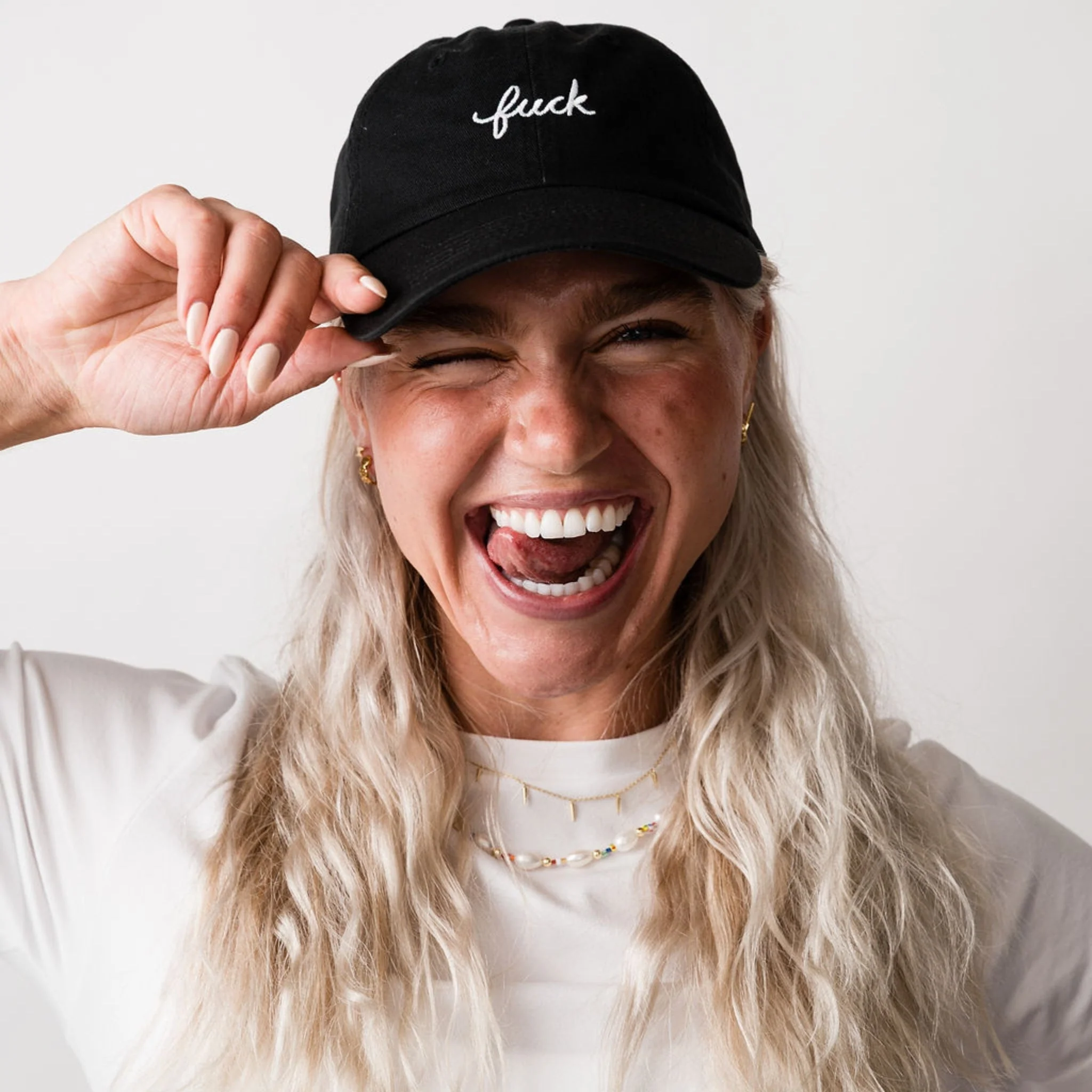Fuck Script Baseball Hat - Image 4