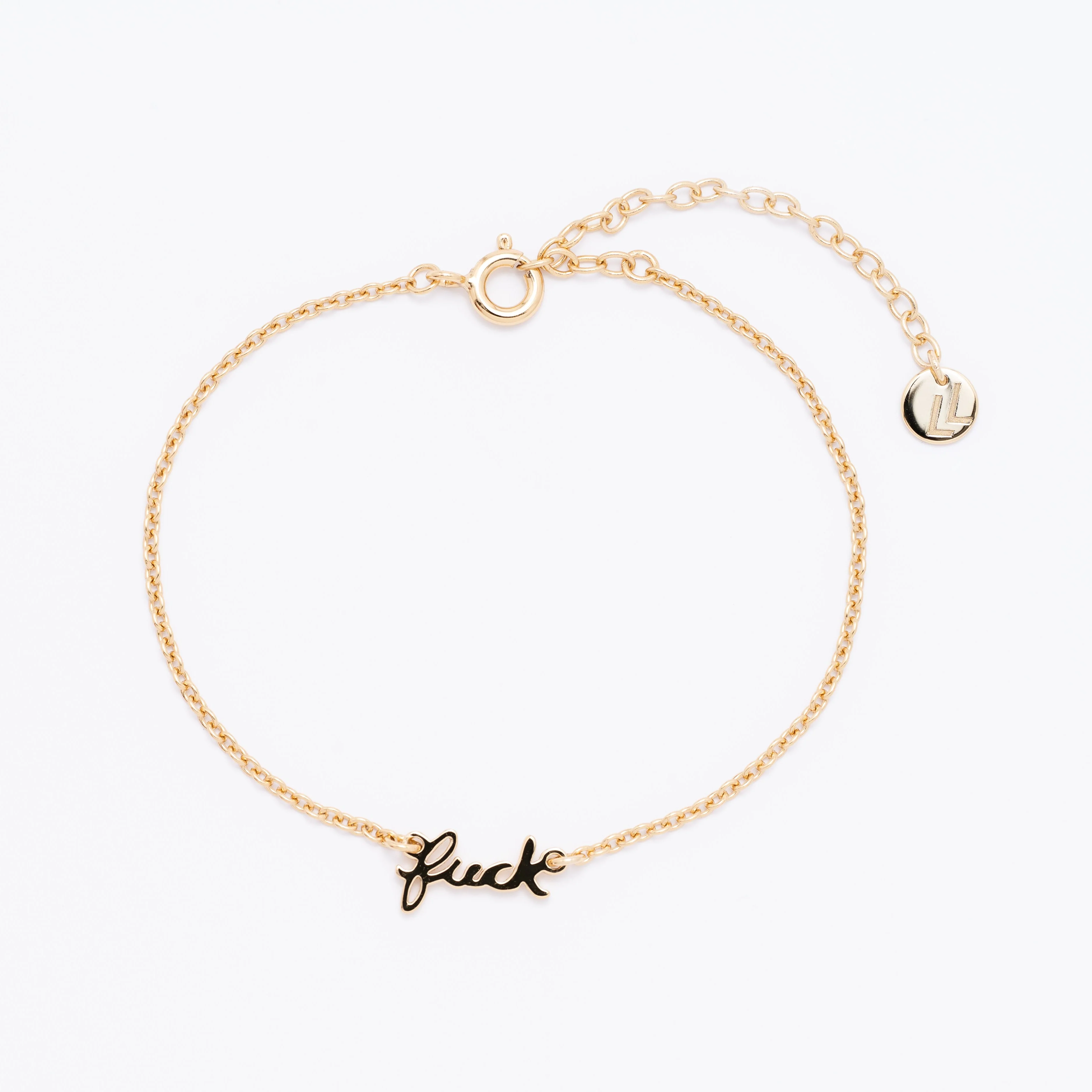 Fuck Script Bracelet