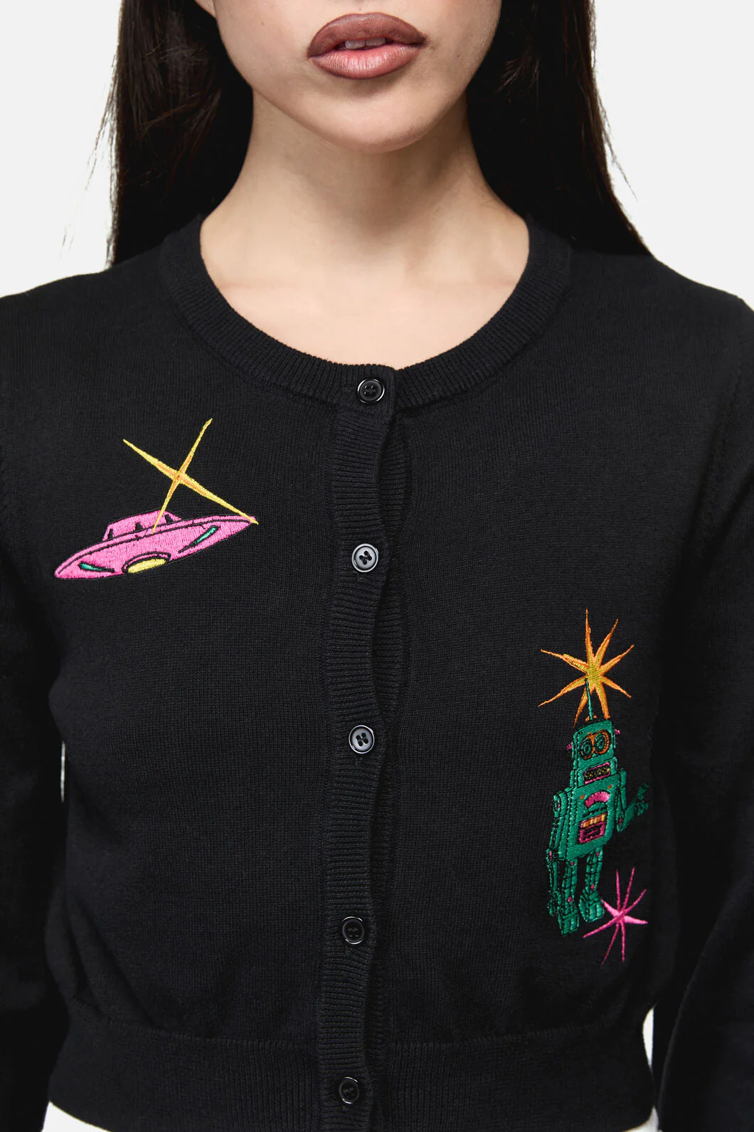 Galactic Print Cardigan - Image 2
