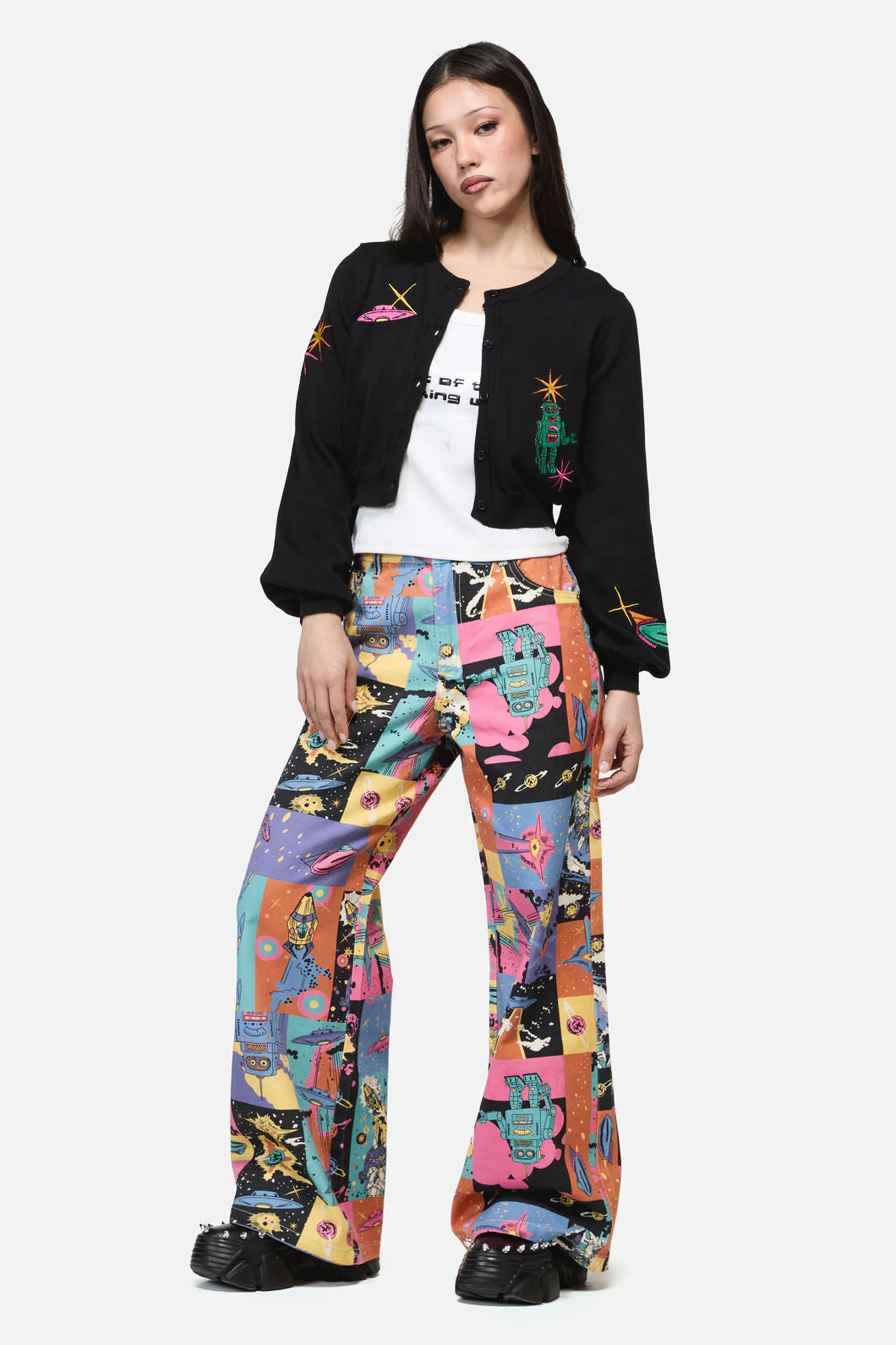 Galactic Print Cardigan - Image 6